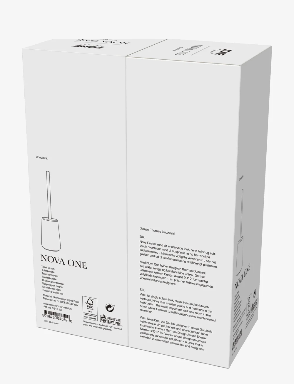 Zone Denmark - Toilet brush Nova One - osta hinna alusel - light grey - 4