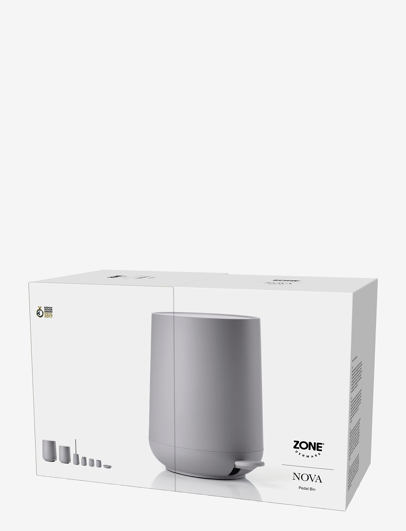 Zone Denmark - Pedalhink Nova - papperskorgar - light grey - 3