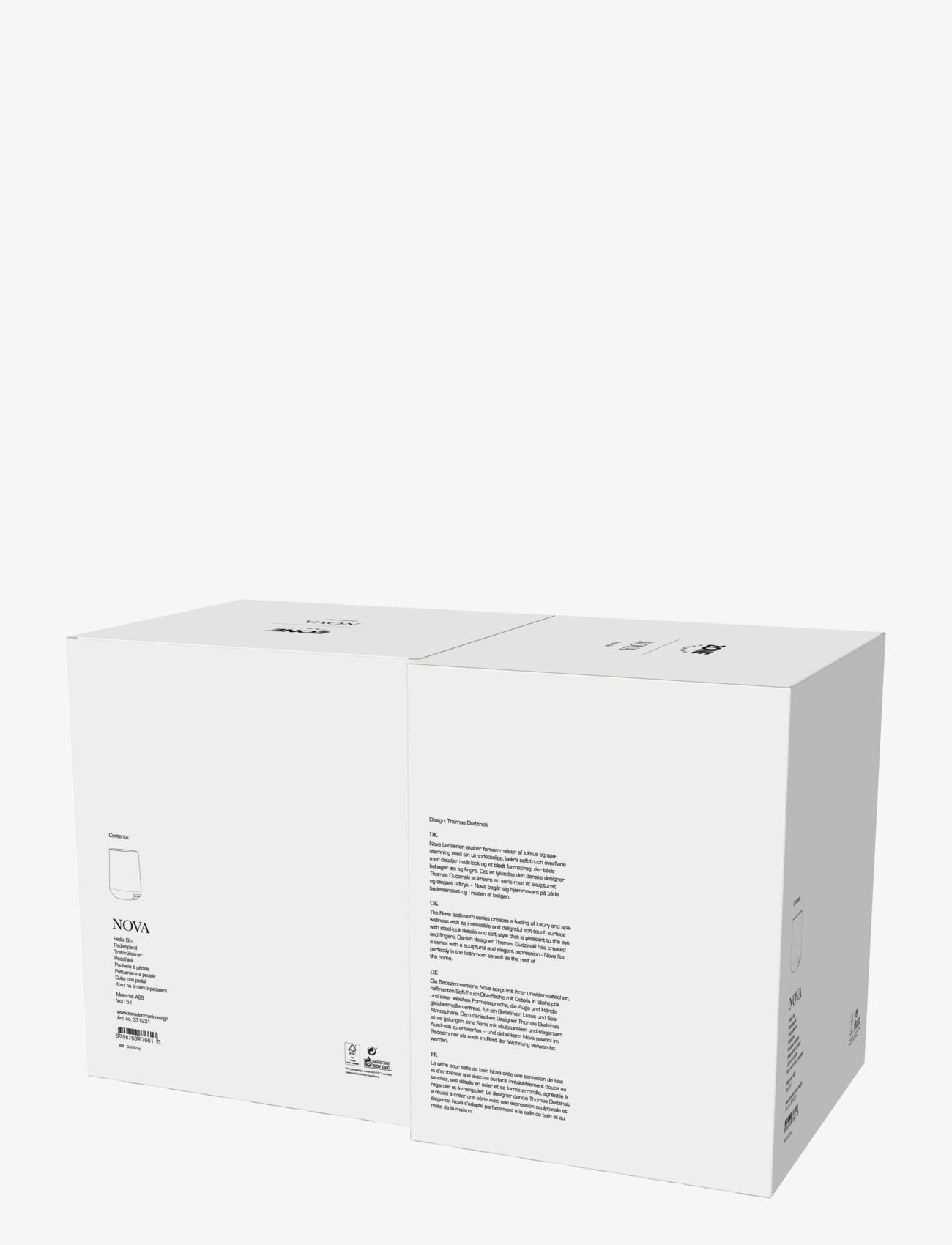 Zone Denmark - Pedalhink Nova - förvaring - light grey - 4