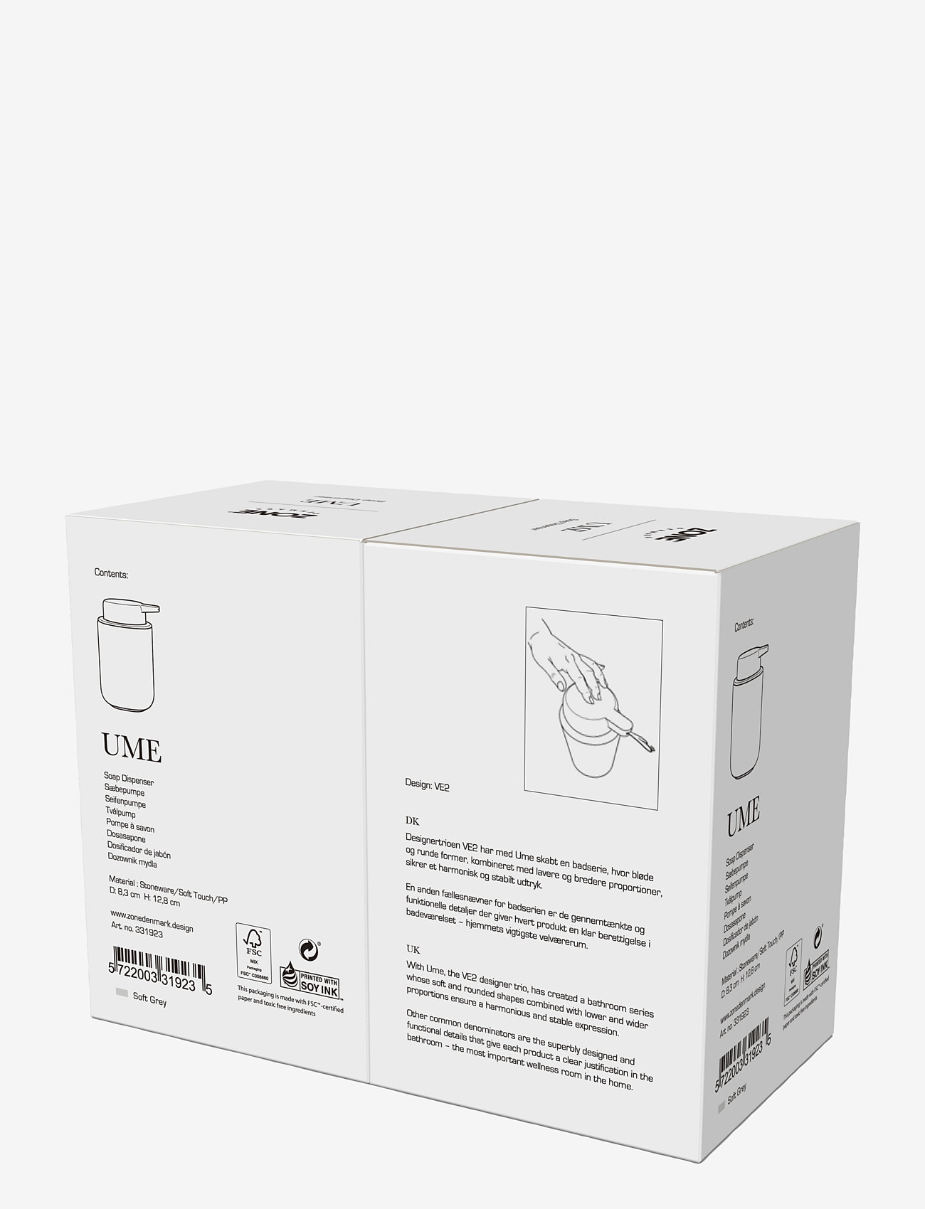 Zone Denmark - Tvålpump Ume - köp efter pris - grey - 4
