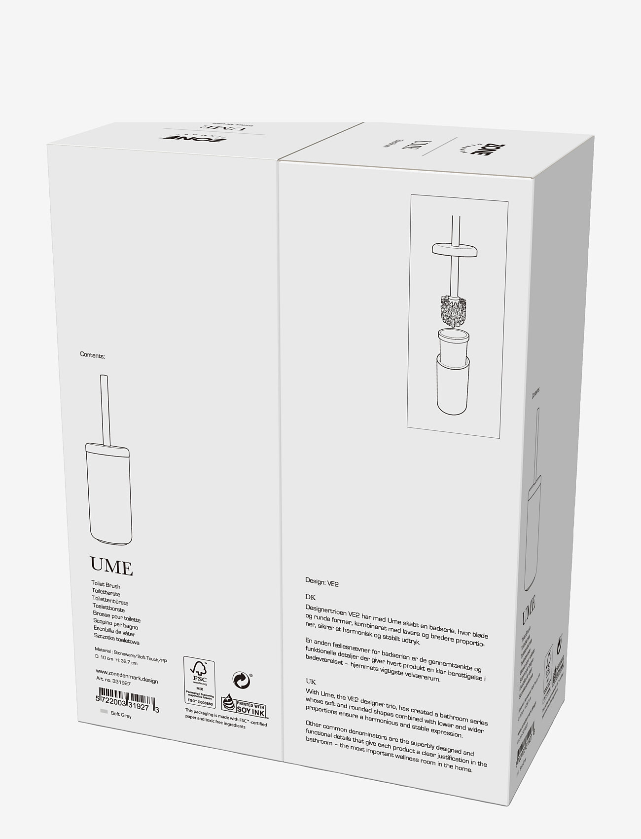 Zone Denmark - Toilet brush Ume - toilettenbürsten - grey - 4