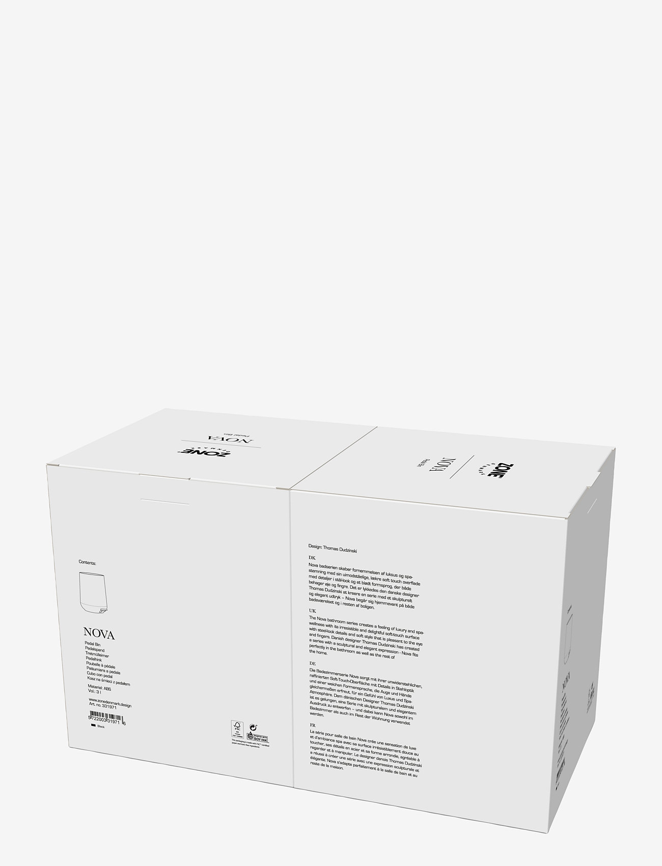 Zone Denmark - Pedal bin Nova - paberi prügikastid - black - 4