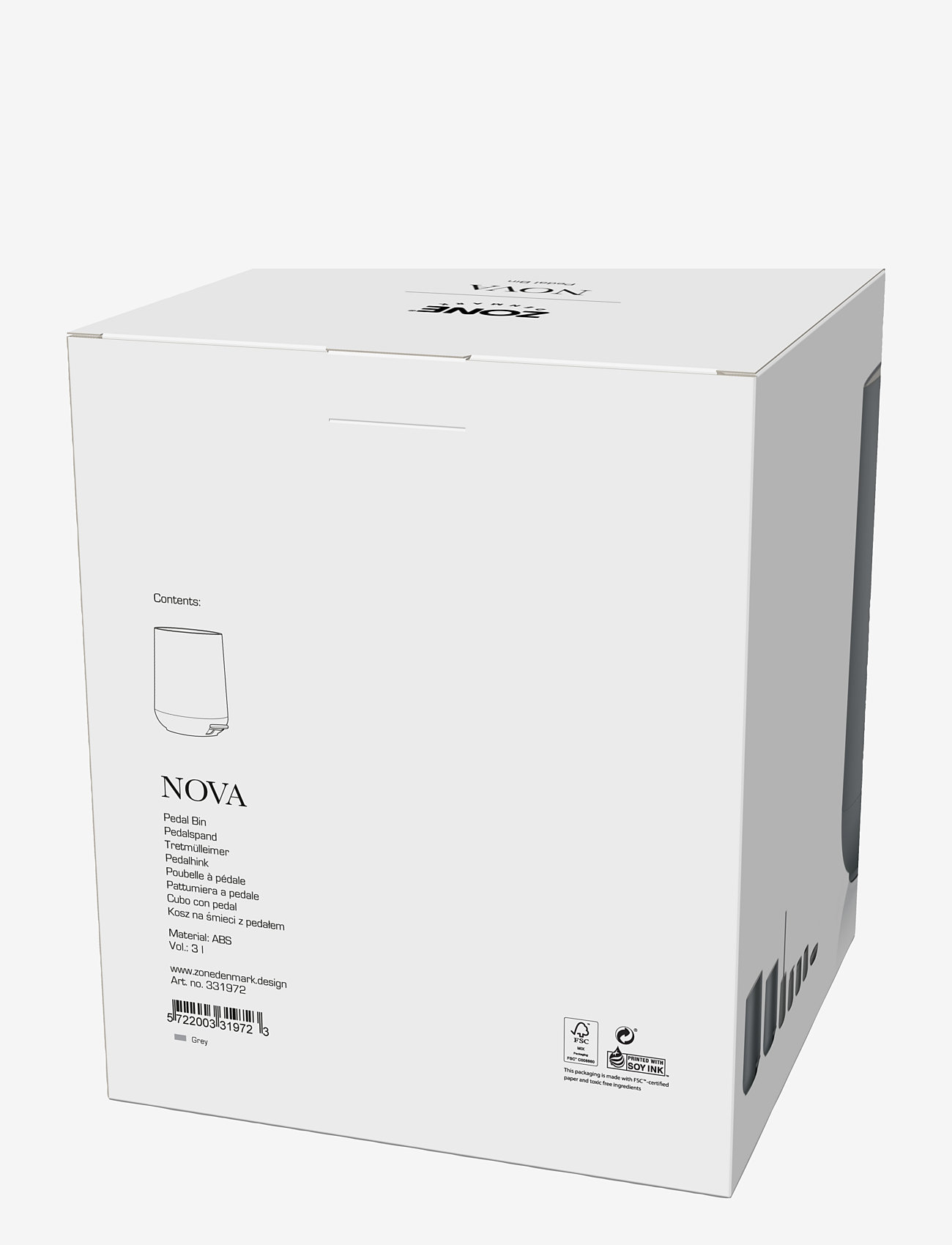 Zone Denmark - Pedal bin Nova - shop by price - grey - 2