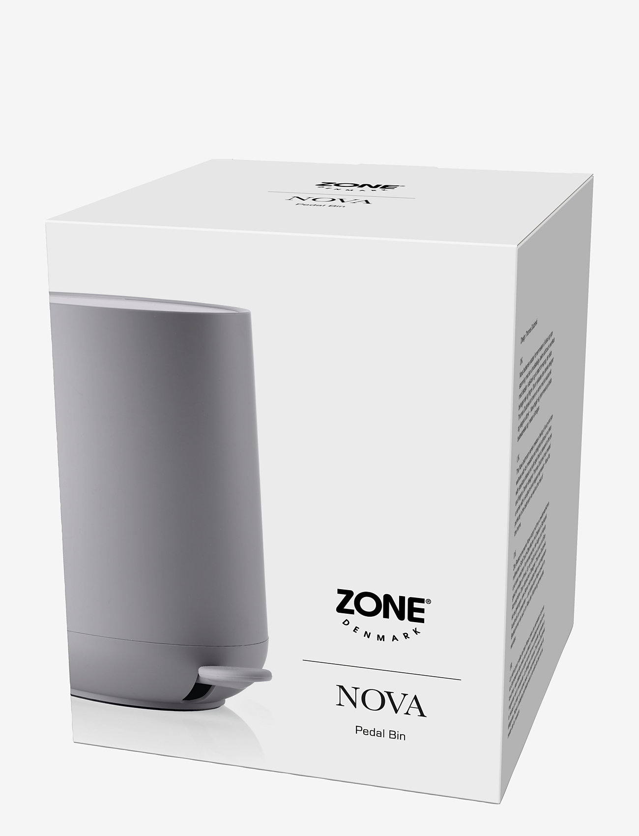 Zone Denmark - Pedalspand Nova - badeværelsestilbehør - light grey - 1