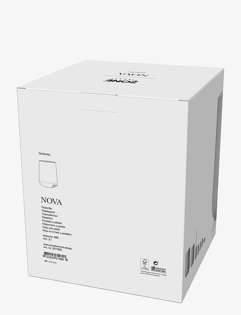 Zone Denmark - Pedal bin Nova - vannitoa sisustus - light grey - 2