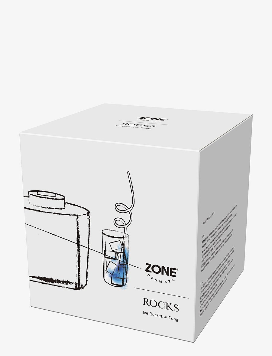 Zone Denmark - Ice bucket w/ tongs - eiseimer - steel - 1