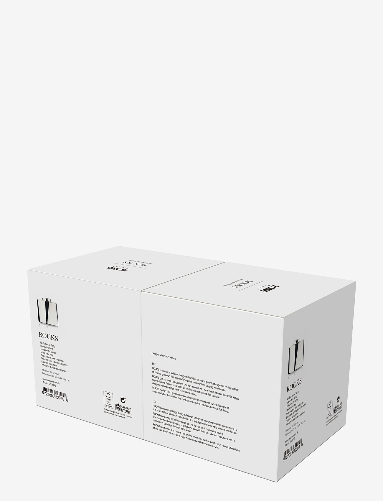 Zone Denmark - Isspand m/ tang Rocks - ice buckets - steel - 5