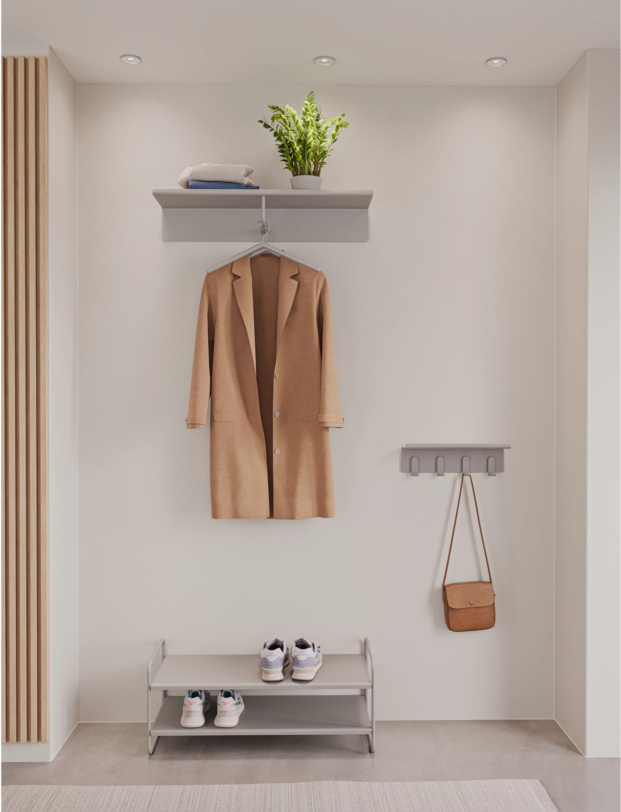 Zone Denmark Skoreol A-Shoe Rack, One Size, Furniture, Grau - Shoe Racks, Homeware