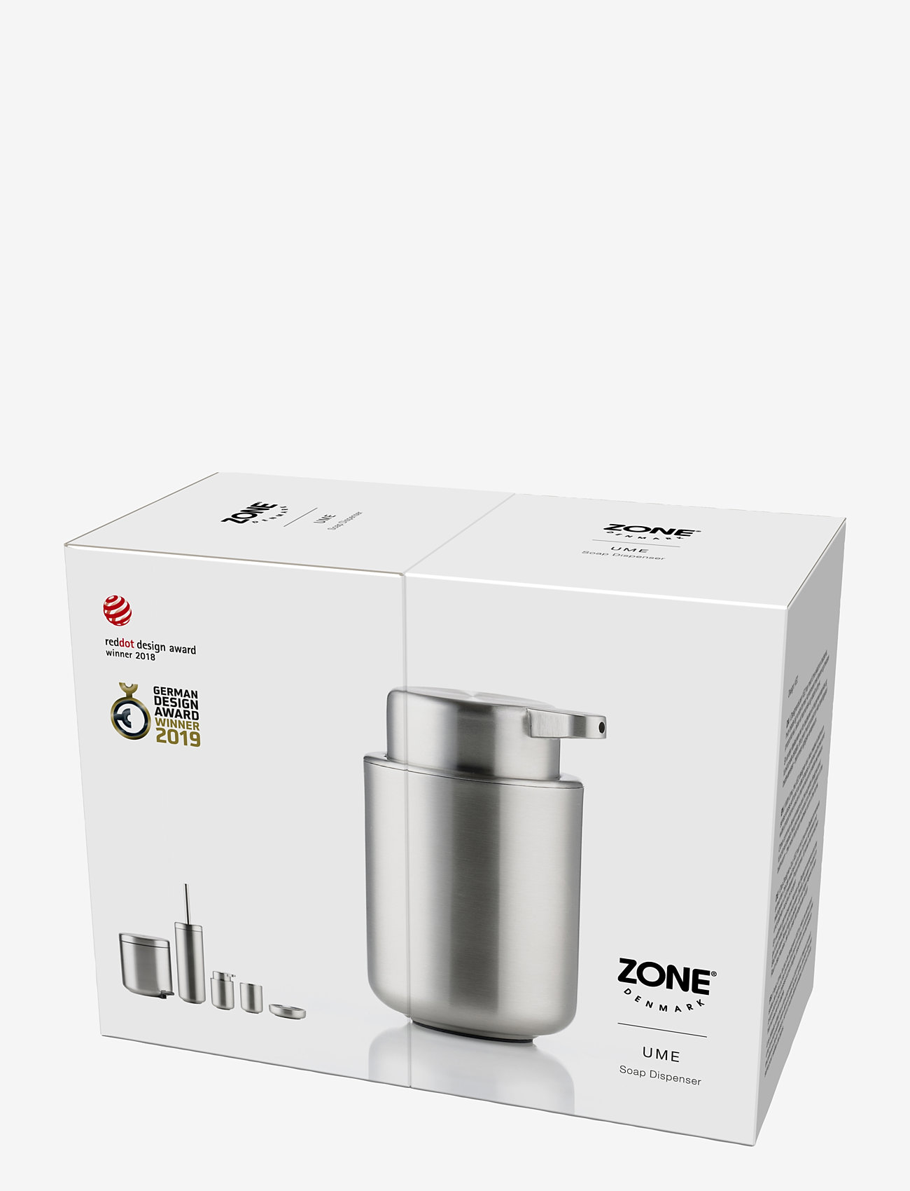 Zone Denmark - Soap dispenser Ume - osta hinna alusel - borstat stÅl - 3