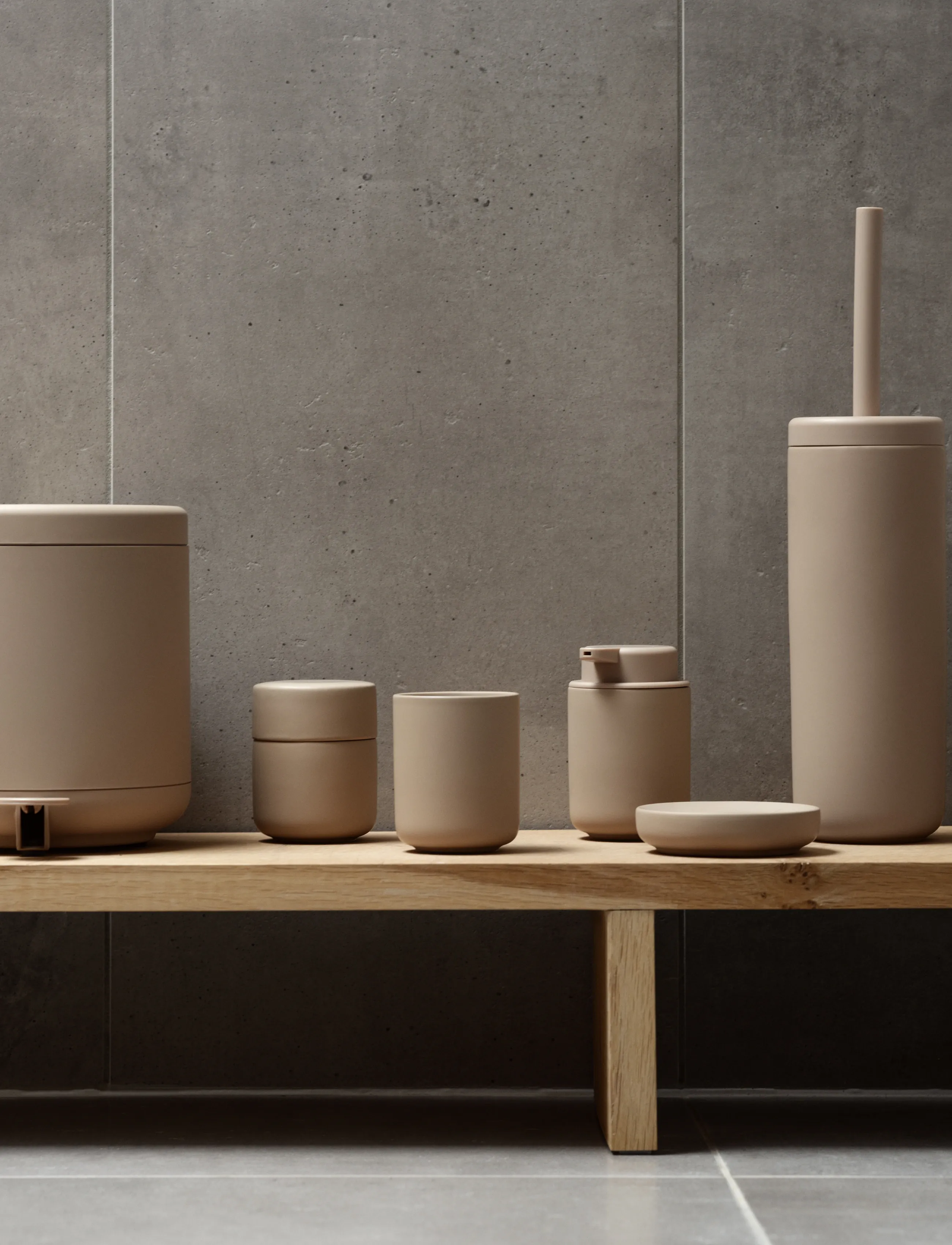 Zone Denmark Sæbedispenser Ume Camel, 8.3X8.3X12.8 cm x 8.3, Bathroom Interior, Beige - Soap Pumps & Cups, Homeware