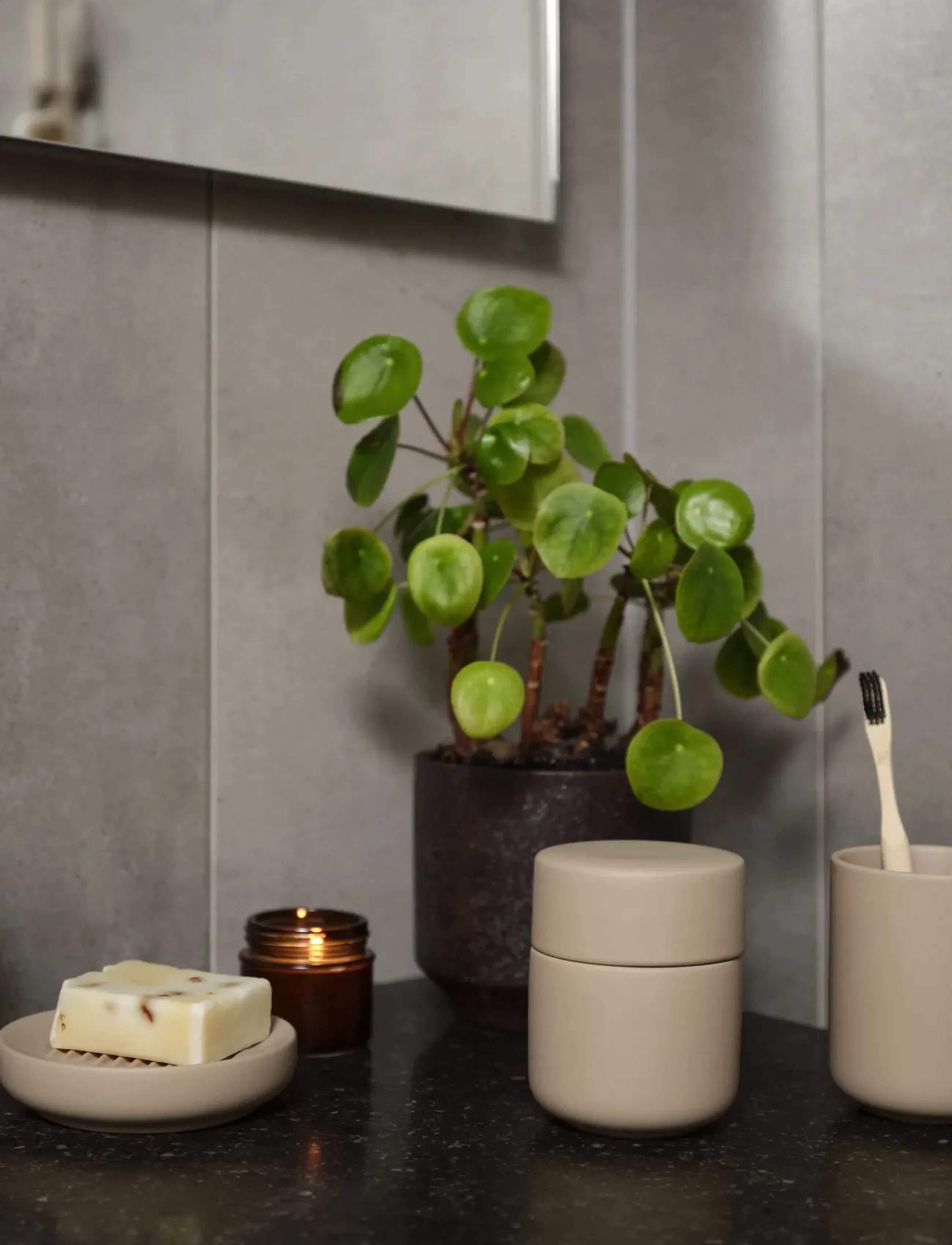 Zone Denmark - Toothbrush Mug Ume Camel - zahnbürstenhalter - brun - 2
