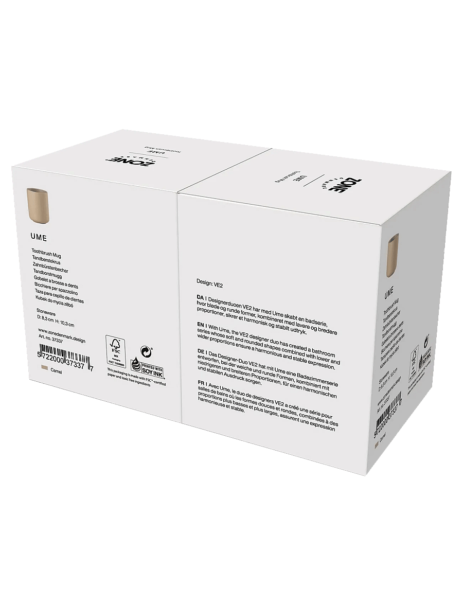 Zone Denmark - Toothbrush Mug Ume Camel - zahnbürstenhalter - brun - 5