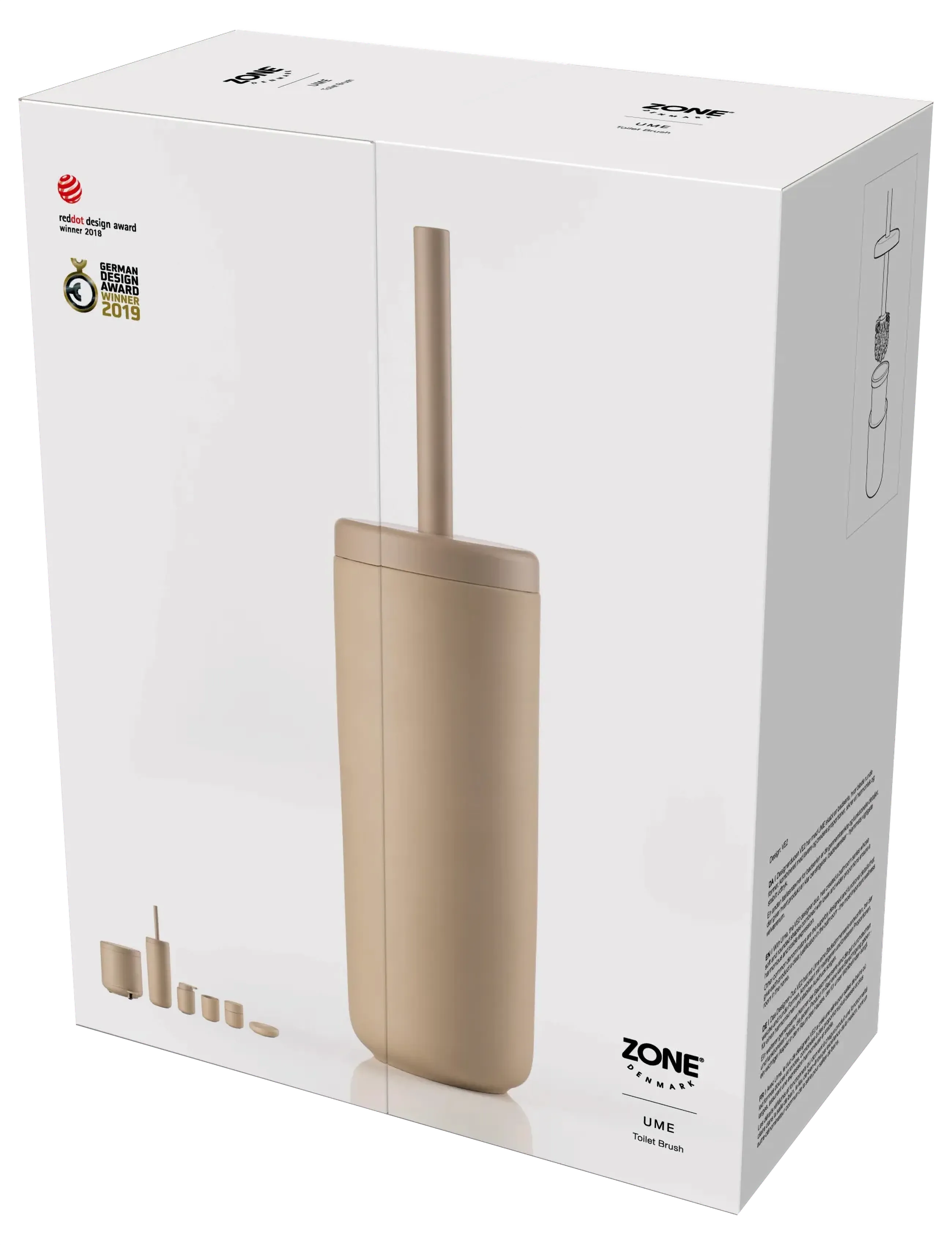 Zone Denmark - Toilet brush Ume Camel - toilet brushes - brun - 5