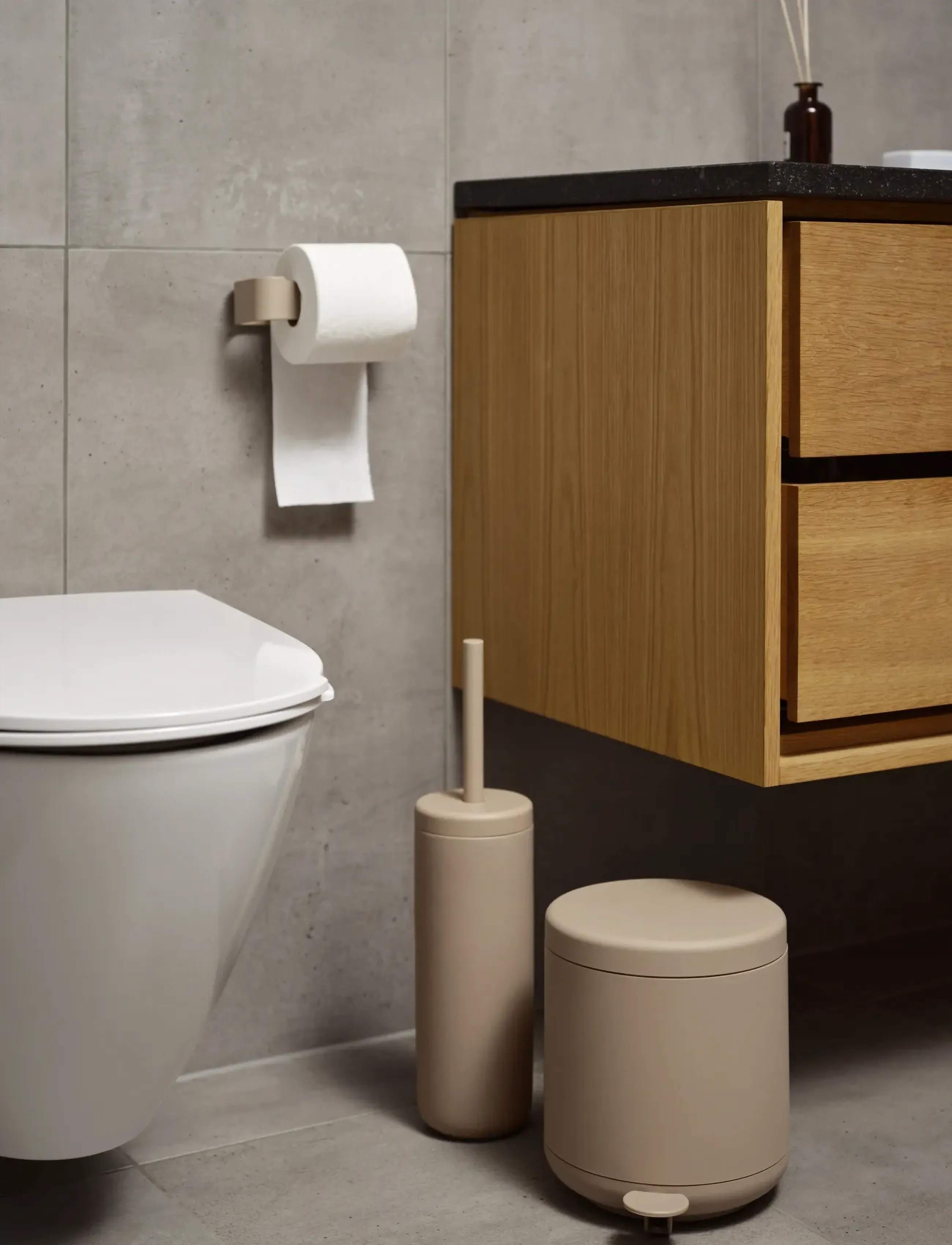 Zone Denmark Toiletrulleholder Ume Camel, 16.4X7.6X4 cm x 16.4, Bathroom Interior, Beige - Toilet Holders & Hocks, Homeware