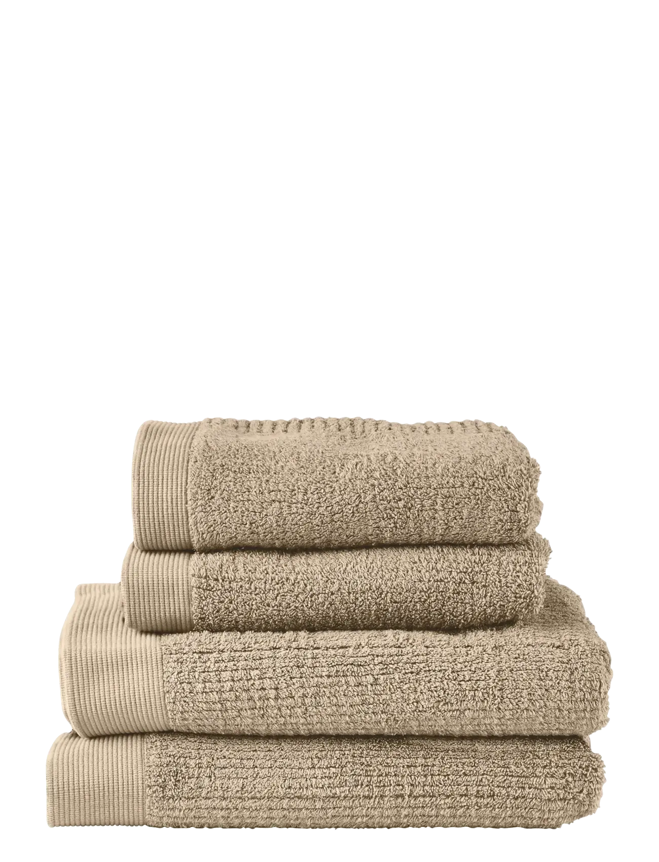 ZONE DENMARK Sampak Håndklæde Klassisch 4 Stk. Camel Beige - 140X70X0.1CMx140 - Unisex