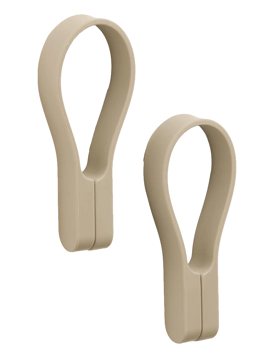 Zone Denmark - Towel strap Loop magnet 2 pcs Camel - haken - brun - 1