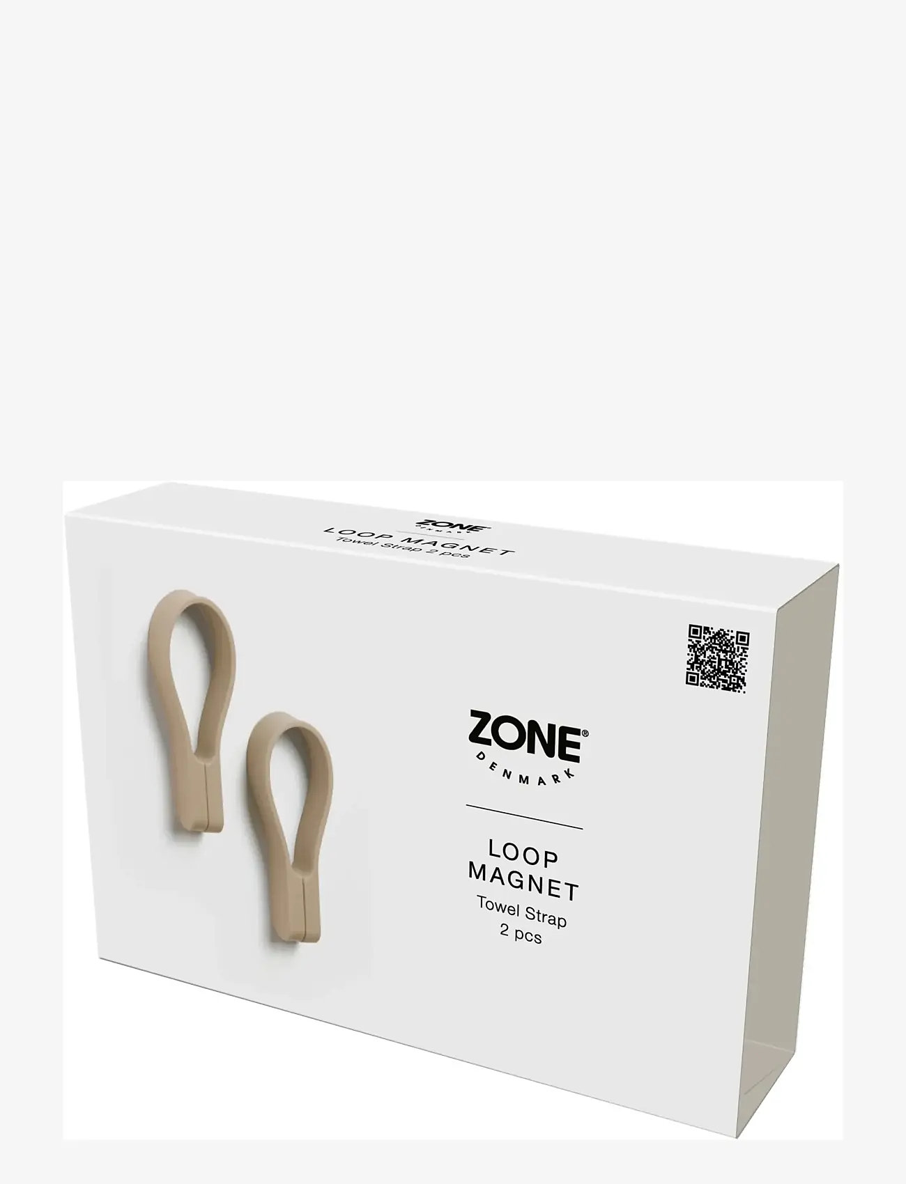 Zone Denmark - Towel strap Loop magnet 2 pcs Camel - hooks - brun - 2