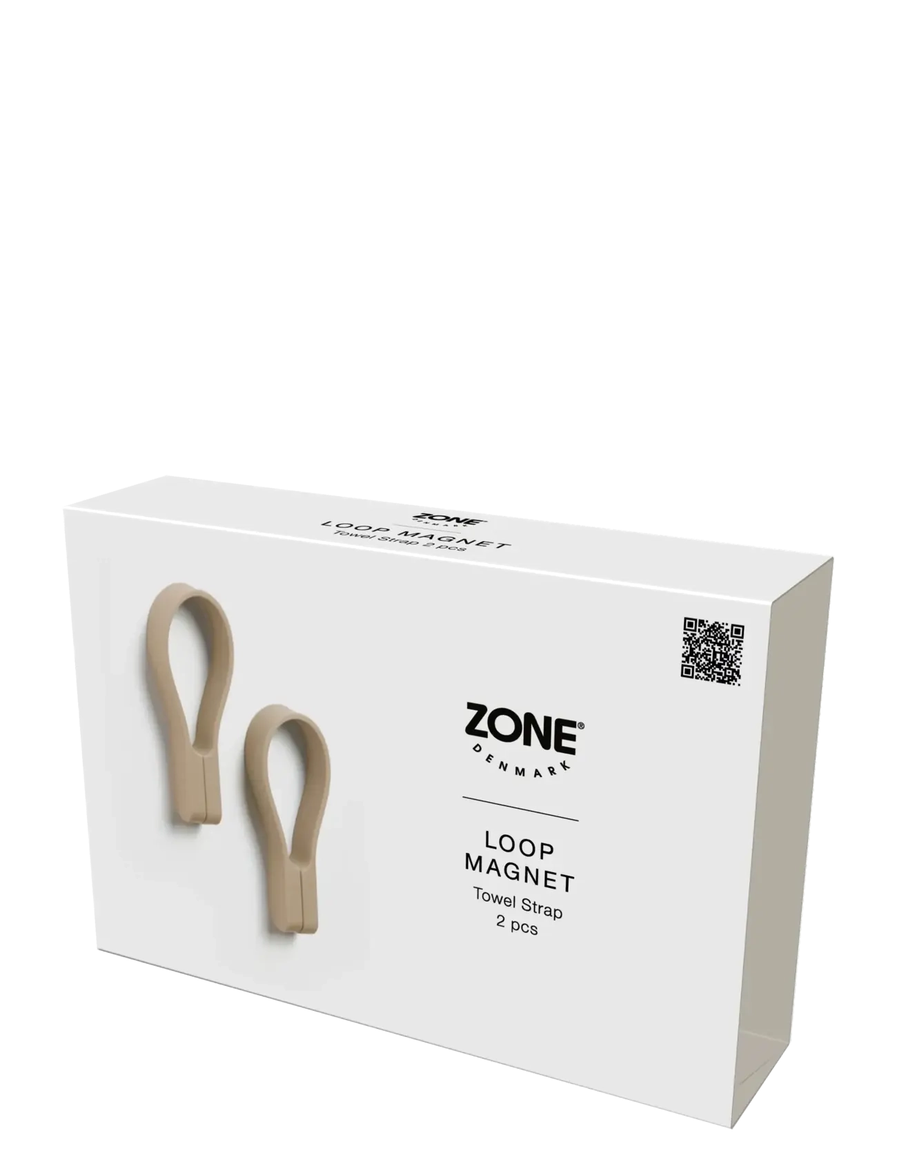 Zone Denmark - Towel strap Loop magnet 2 pcs Camel - haken - brun - 2
