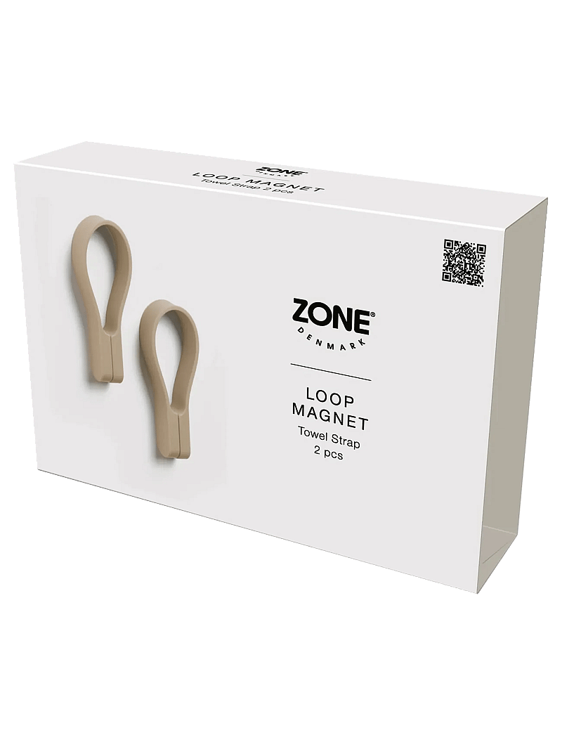 Zone Denmark - Towel strap Loop magnet 2 pcs Camel - haken - brun - 3