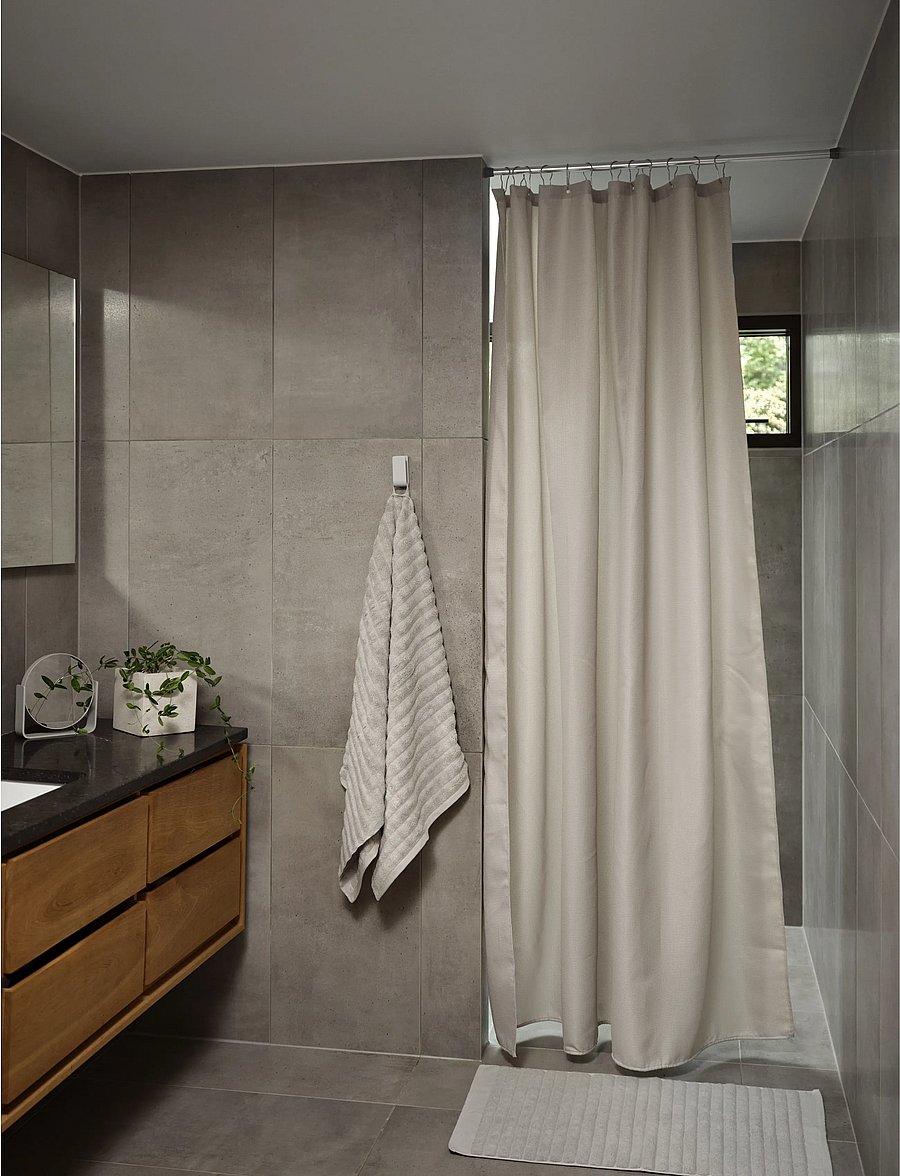 Zone Denmark - Shower Curtain Lux 180x200 Soft Grey - dušo užuolaidos - grÅ - 0