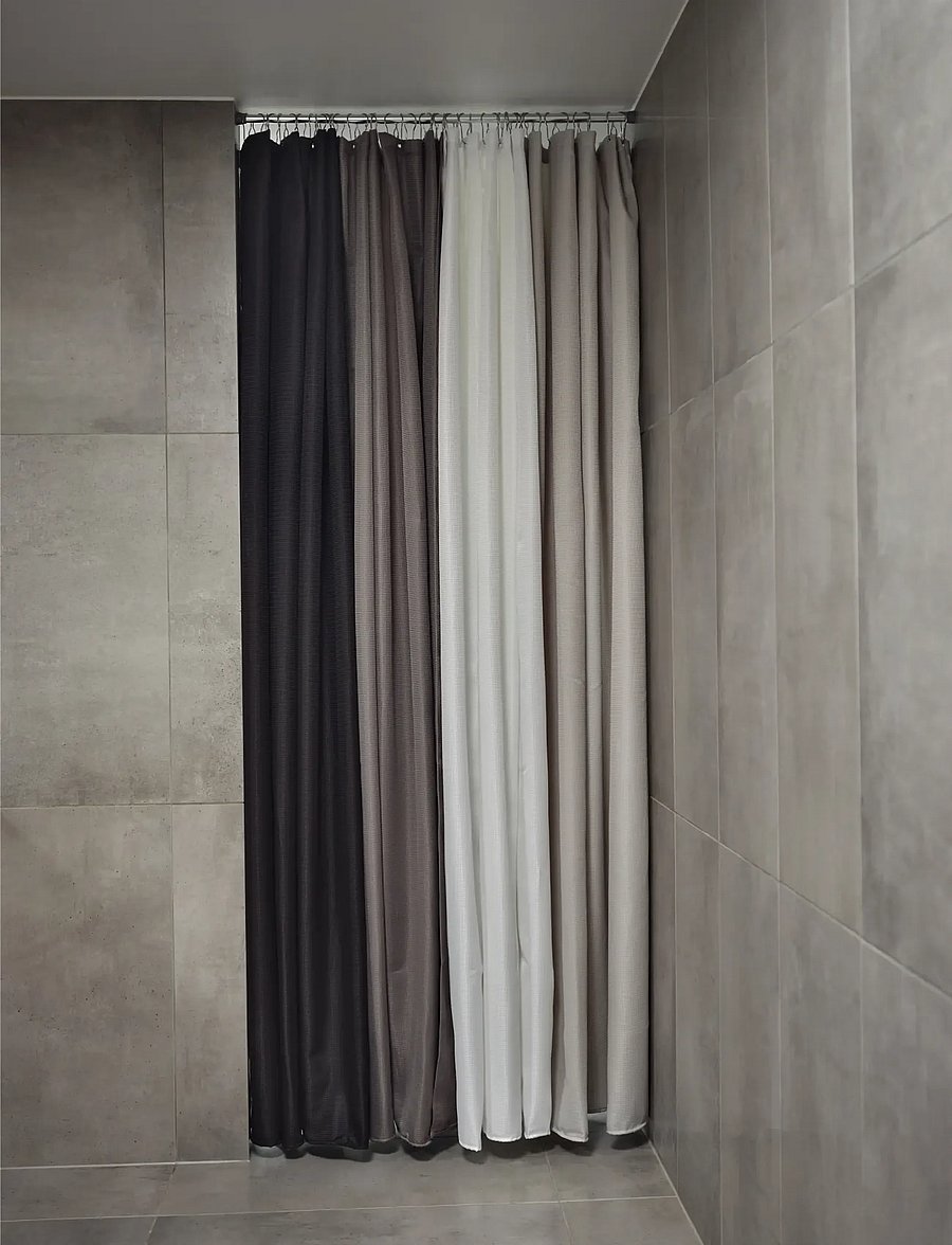 Zone Denmark - Shower Curtain Lux 180x220 White - dušas aizkari - vit - 2