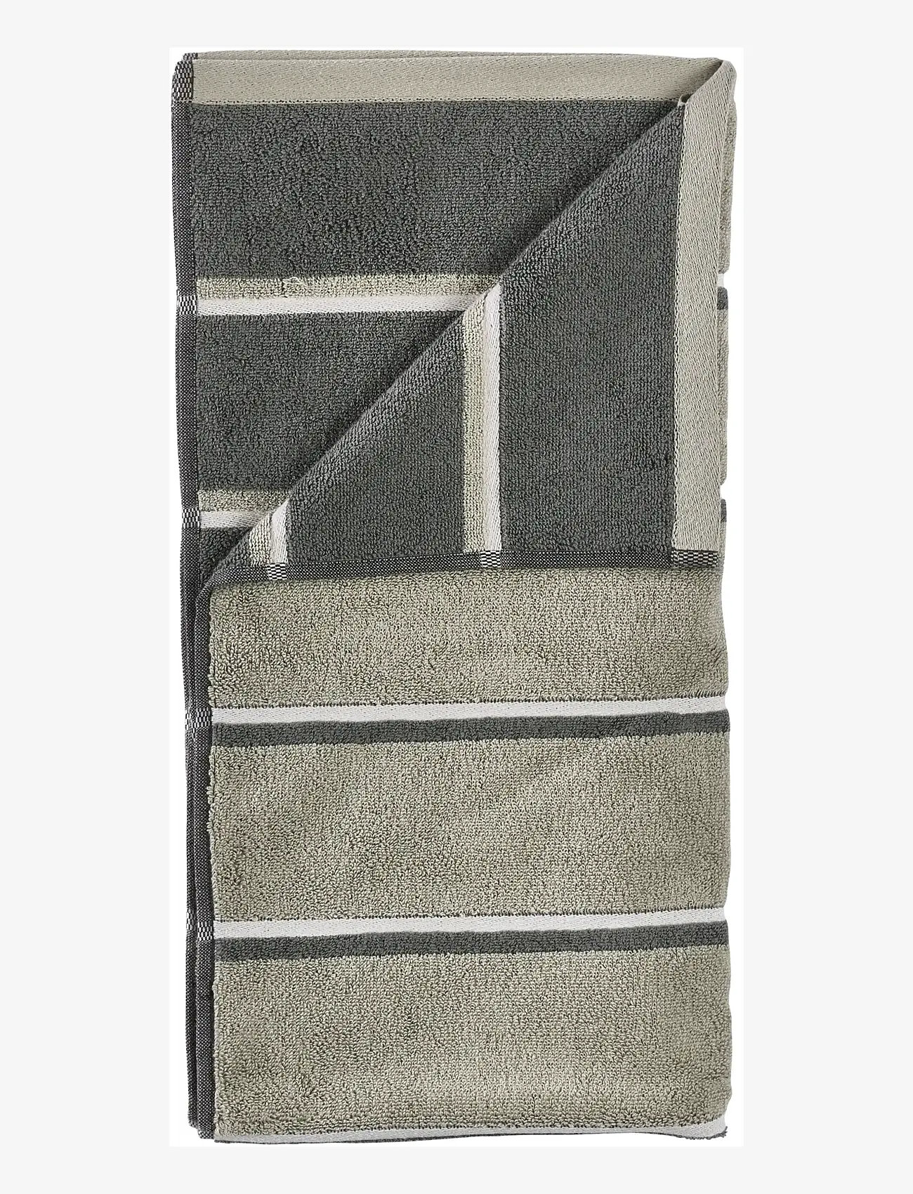 Zone Denmark - Towel Sauna 50x100 Eucalyptus/Olive Green/Soft Grey - bath towels - grÖn - 1