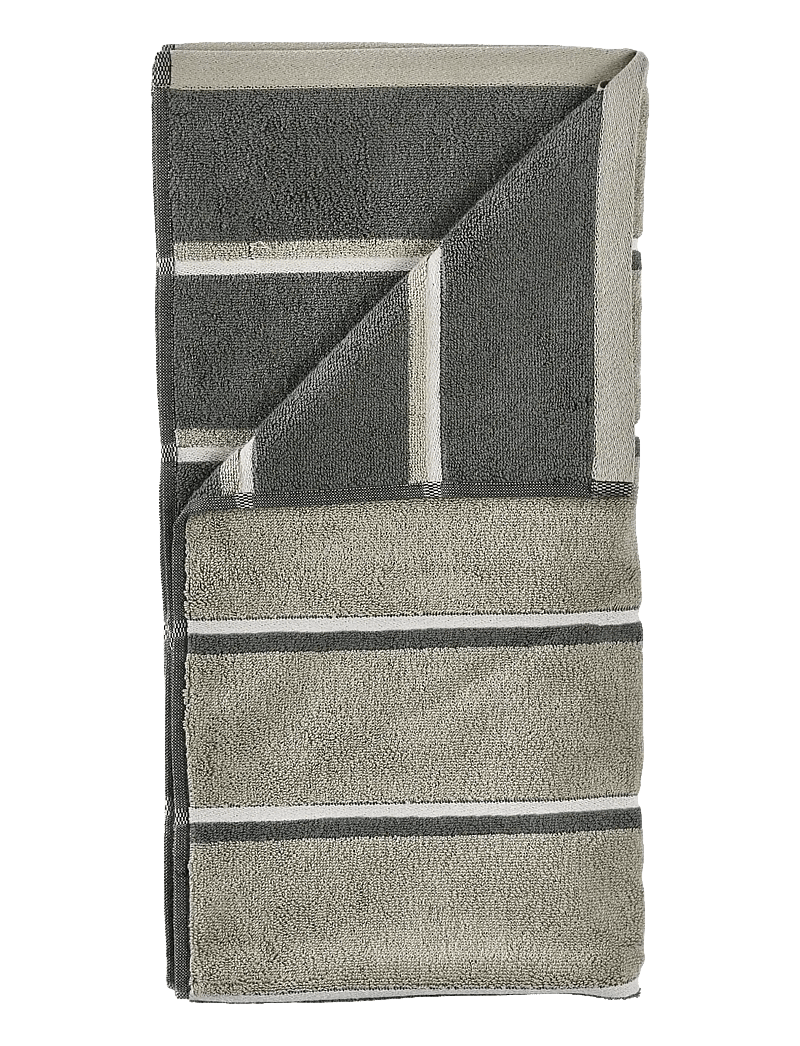 Zone Denmark - Bath towel Sauna 70x140 Eucalyptus/Olive Green/Soft Grey - badetücher - grÖn - 0