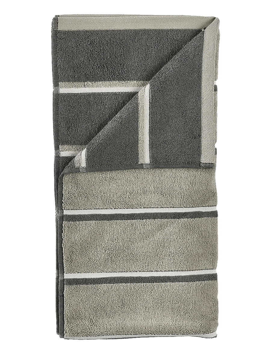 Zone Denmark - Bath towel Sauna 70x140 Eucalyptus/Olive Green/Soft Grey - saunalinad - grÖn - 1