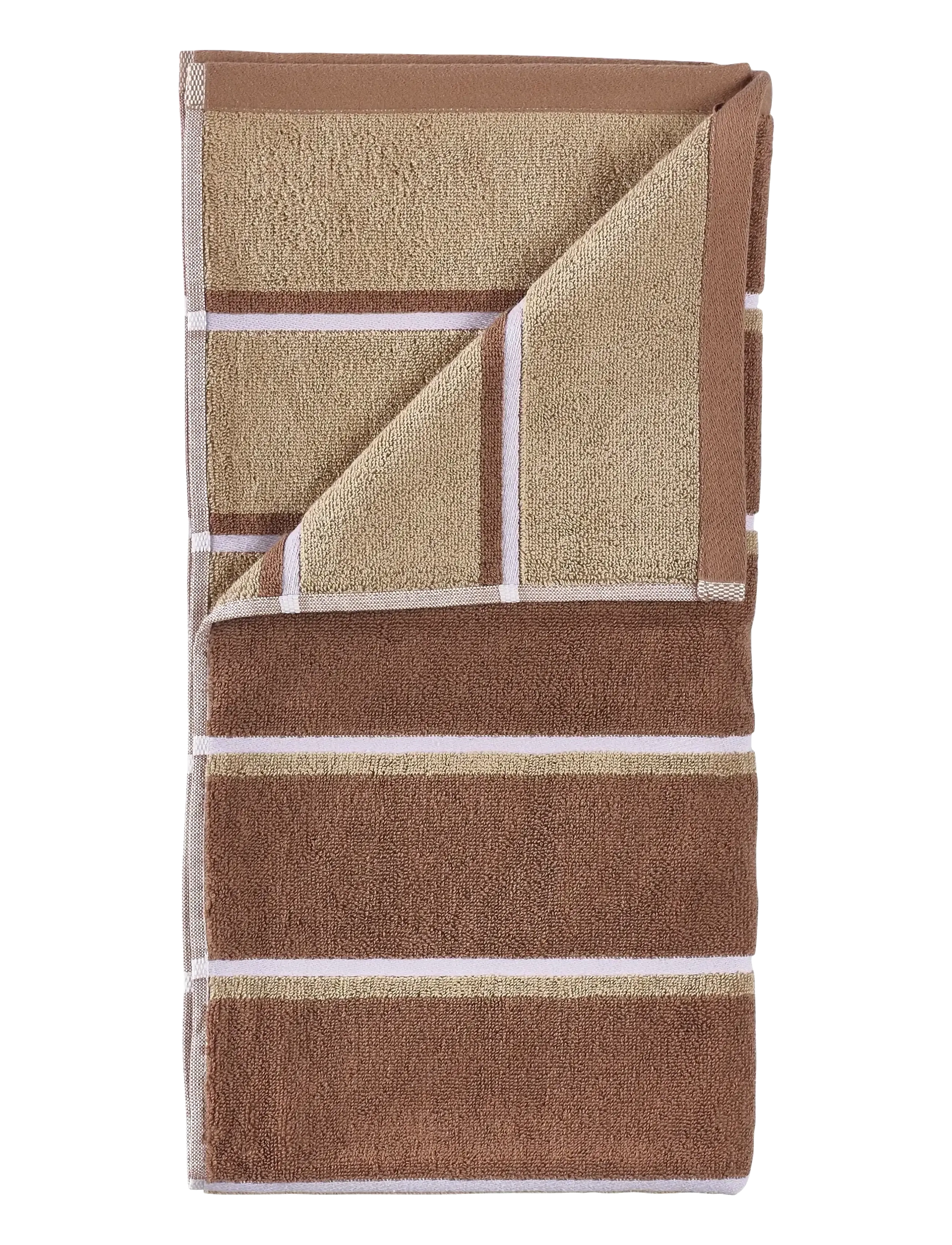 ZONE DENMARK Badehåndklæde Sauna 70X140 Terracotta/Camel/Lupine Braun - 140X70X0.5CMx140 - Unisex