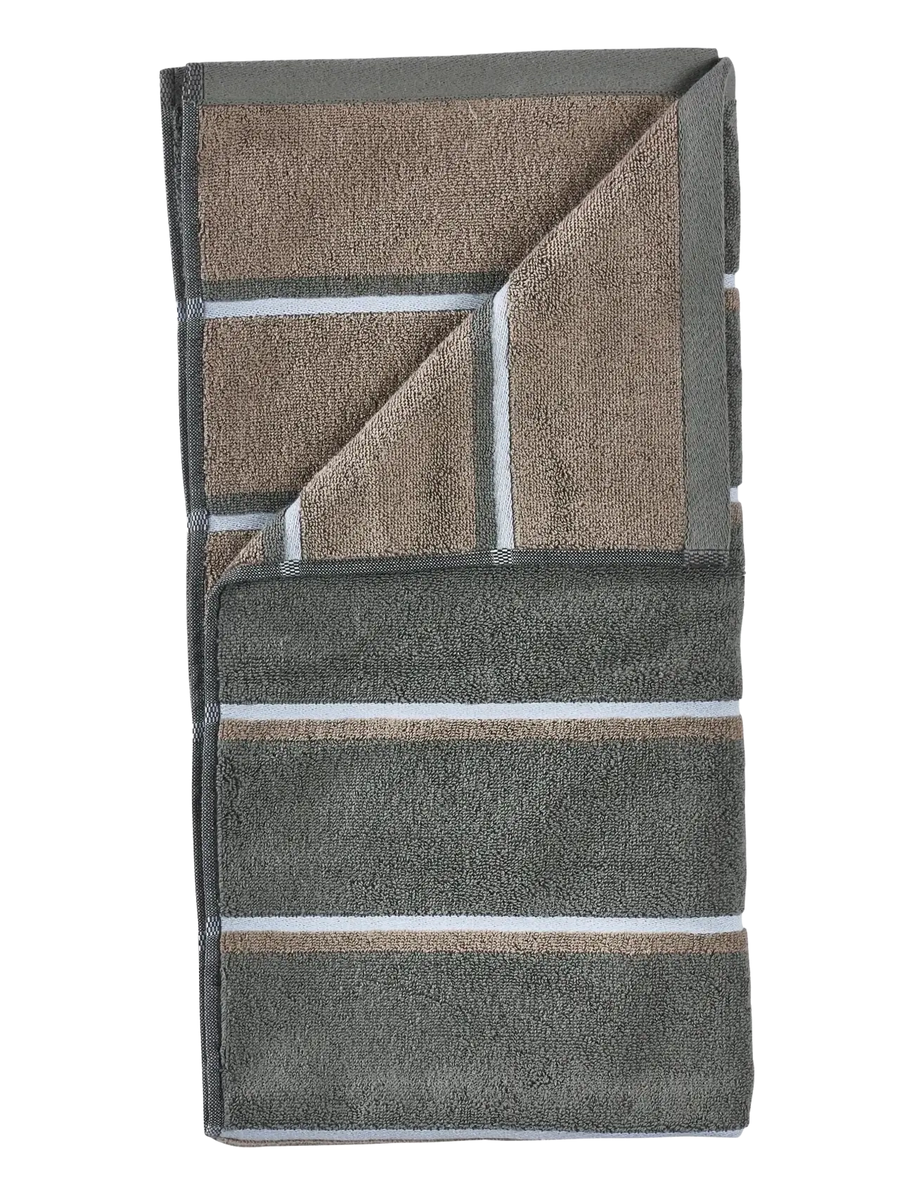 Zone Denmark Towel Sauna 50x100 Olive Green/Taupe/Blue Fog - Hand towels & Bath towels - GRÖN / green