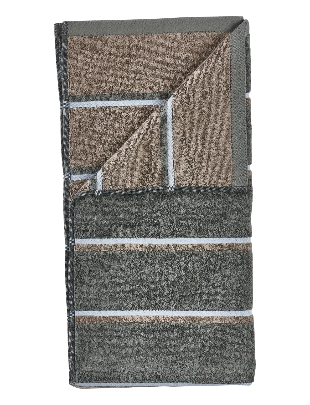 ZONE DENMARK Badehåndklæde Sauna 70X140 Olive Grün/Taupe/Blau Fog Grün - 140X70X0.5CMx140 - Unisex