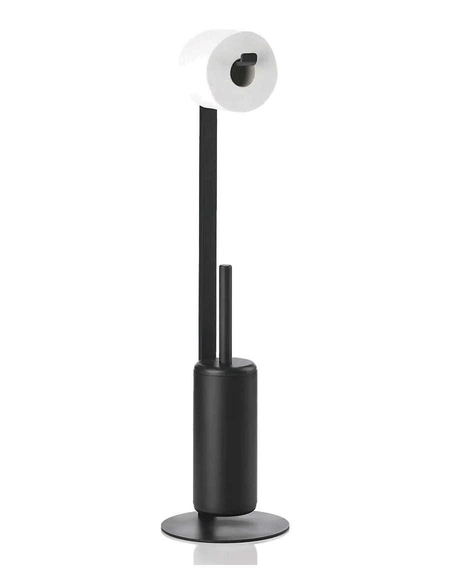 Zone Denmark - Toilet Butler with Brush Rim 74 cm Black - riputuskonksud ja nagid - svart - 1