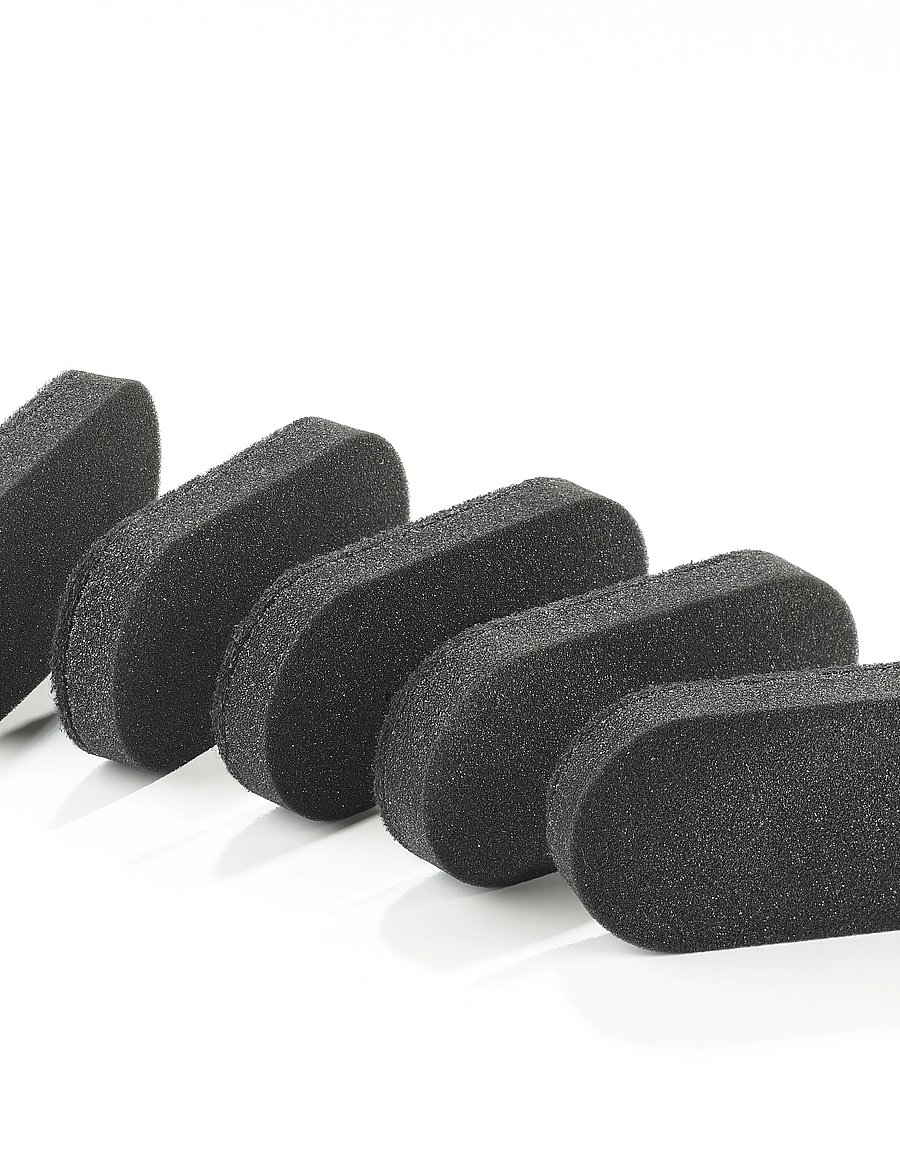 Zone Denmark - Sponge Singles 5 pcs. Black - tücher & spülbürste - svart - 5