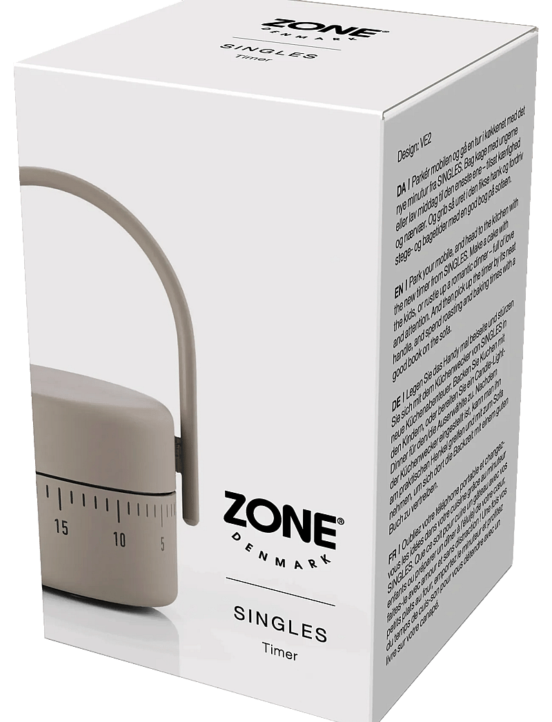 Zone Denmark - Timer Singles Taupe - thermometer & küchentimer - brun - 2