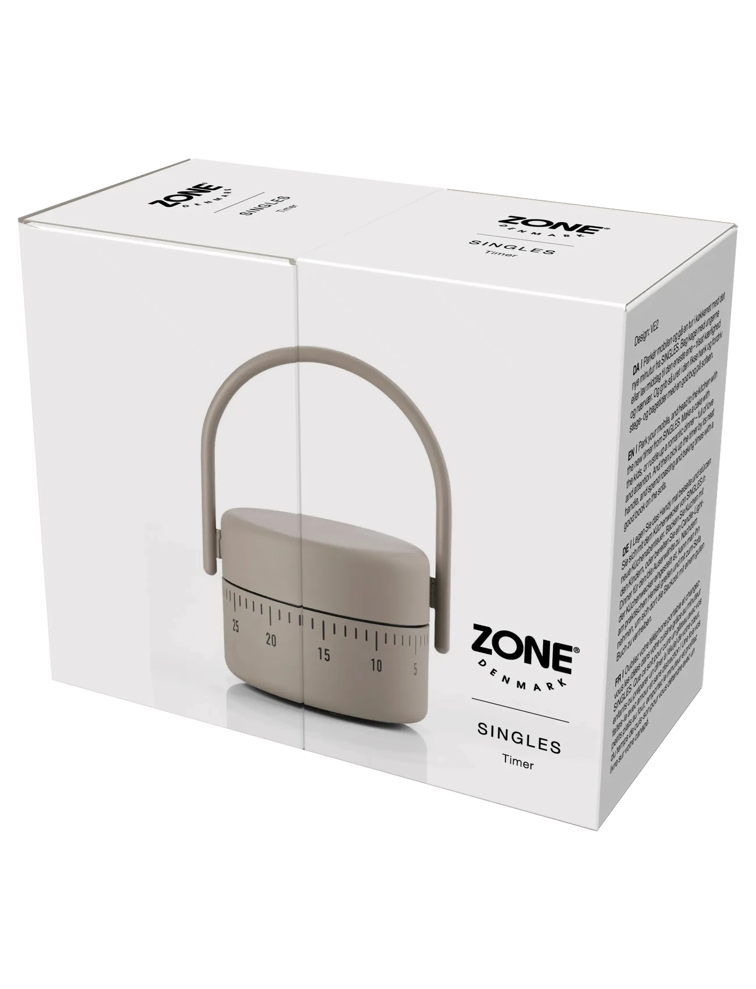 Zone Denmark - Timer Singles Taupe - thermometer & küchentimer - brun - 3