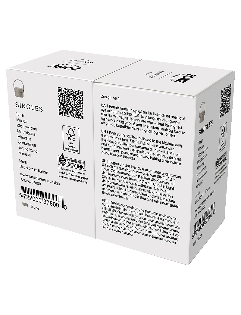 Zone Denmark - Timer Singles Taupe - thermometer & küchentimer - brun - 5
