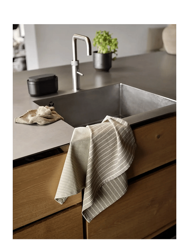 Zone Denmark - Dish cloth 3 pcs Khaki - tücher & spülbürste - brun - 1