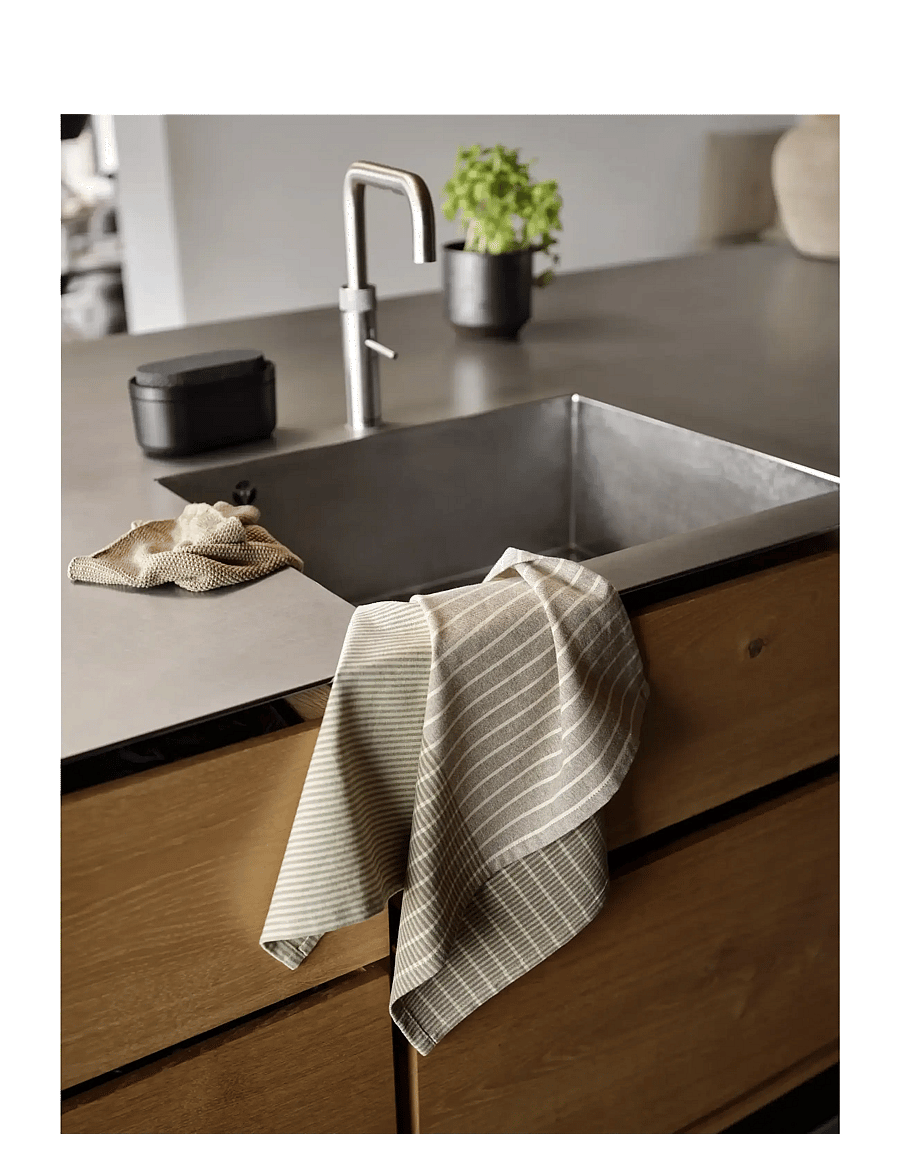 Zone Denmark - Dish cloth 3 pcs Khaki - nõudepesulapid ja -harjad - brun - 1