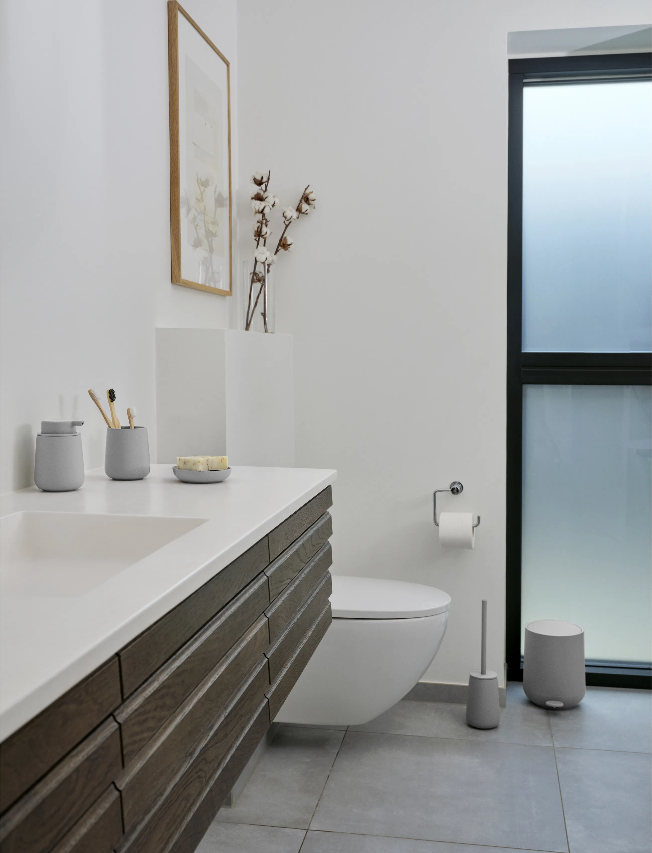 Zone Denmark - Toothbrush Mug Nova One - hambaharjahoidjad - grey - 0