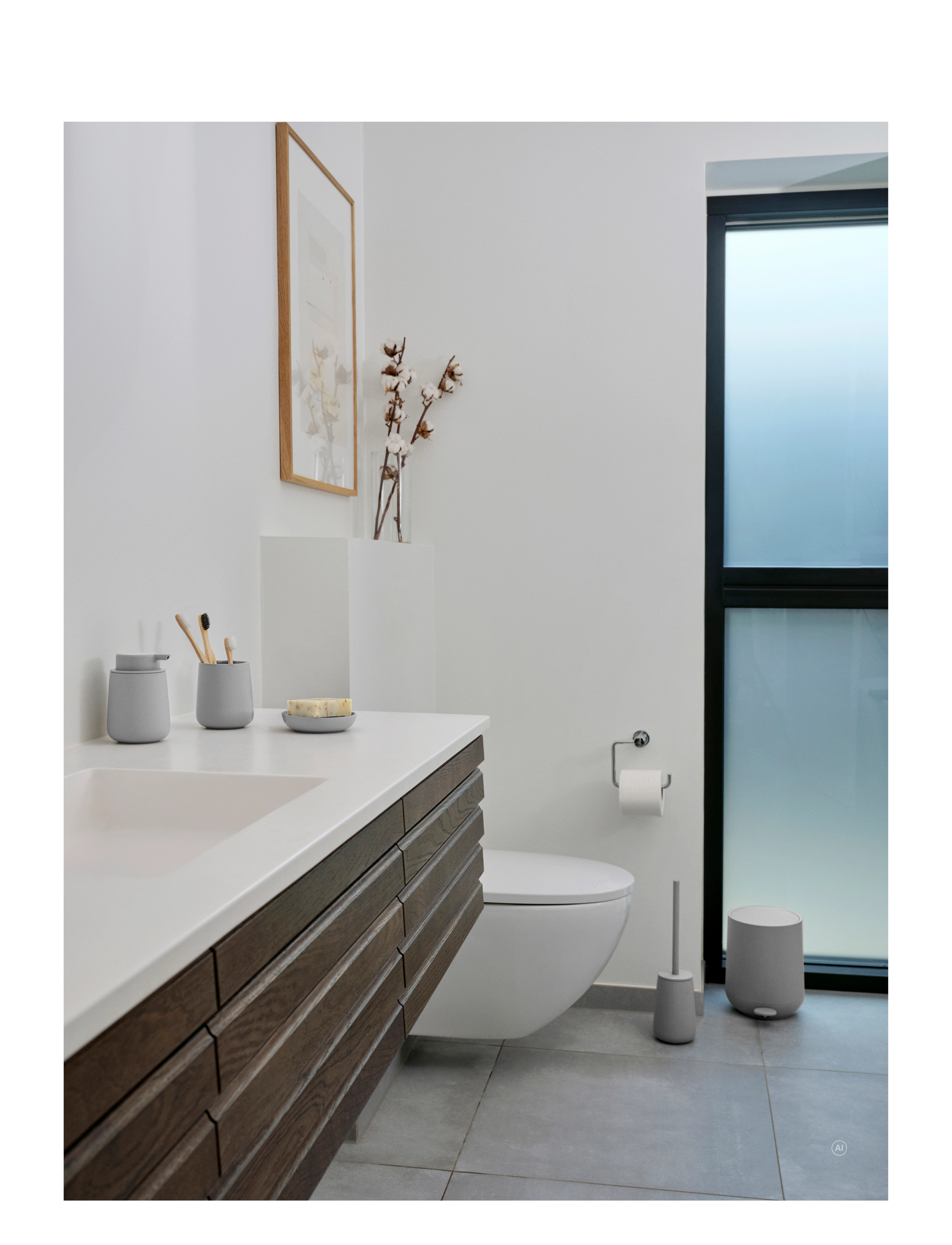 Zone Denmark - Toilet brush Nova One - grey - 4