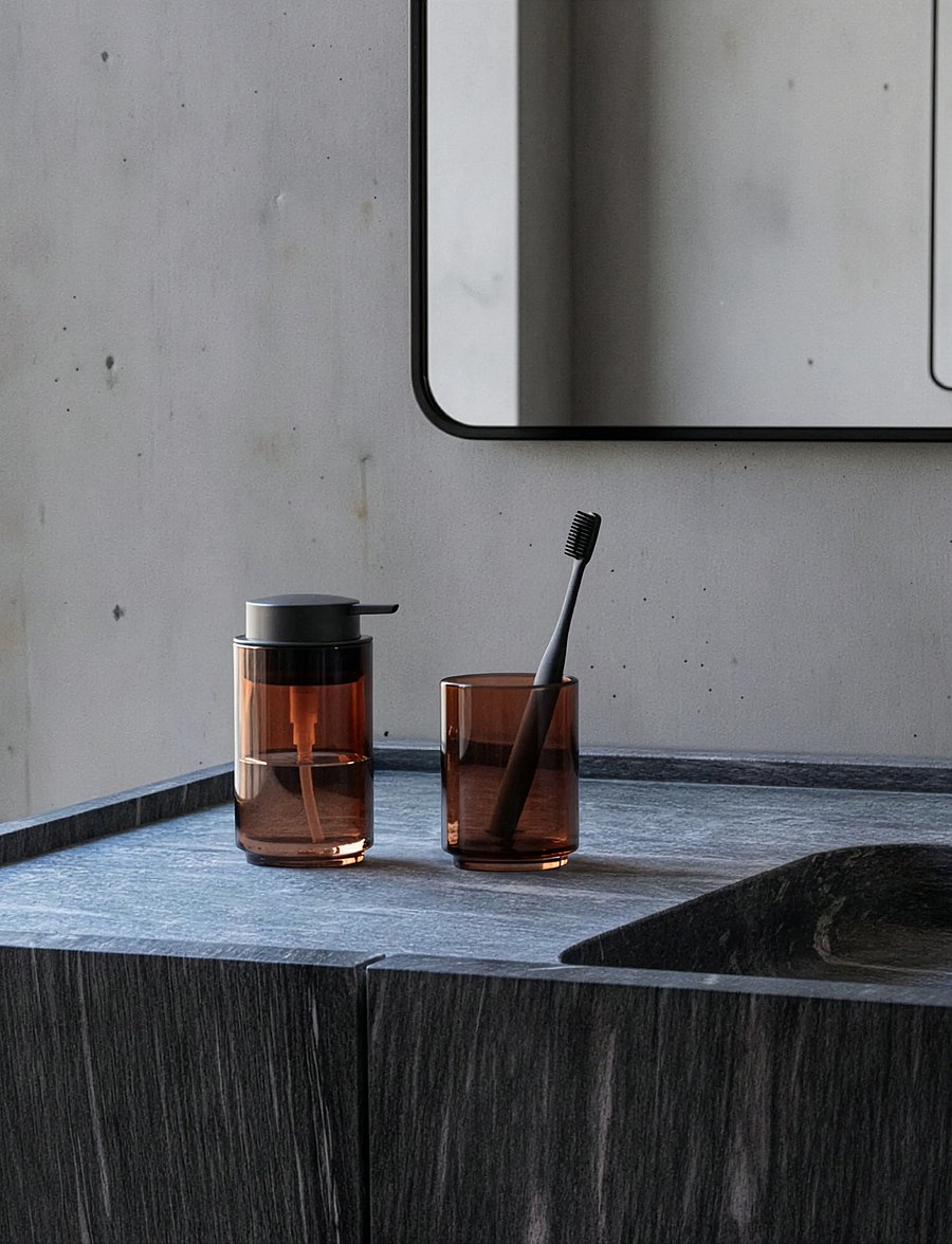 Zone Denmark - Toothbrush Mug Tada - zahnbürstenhalter - brown - 0