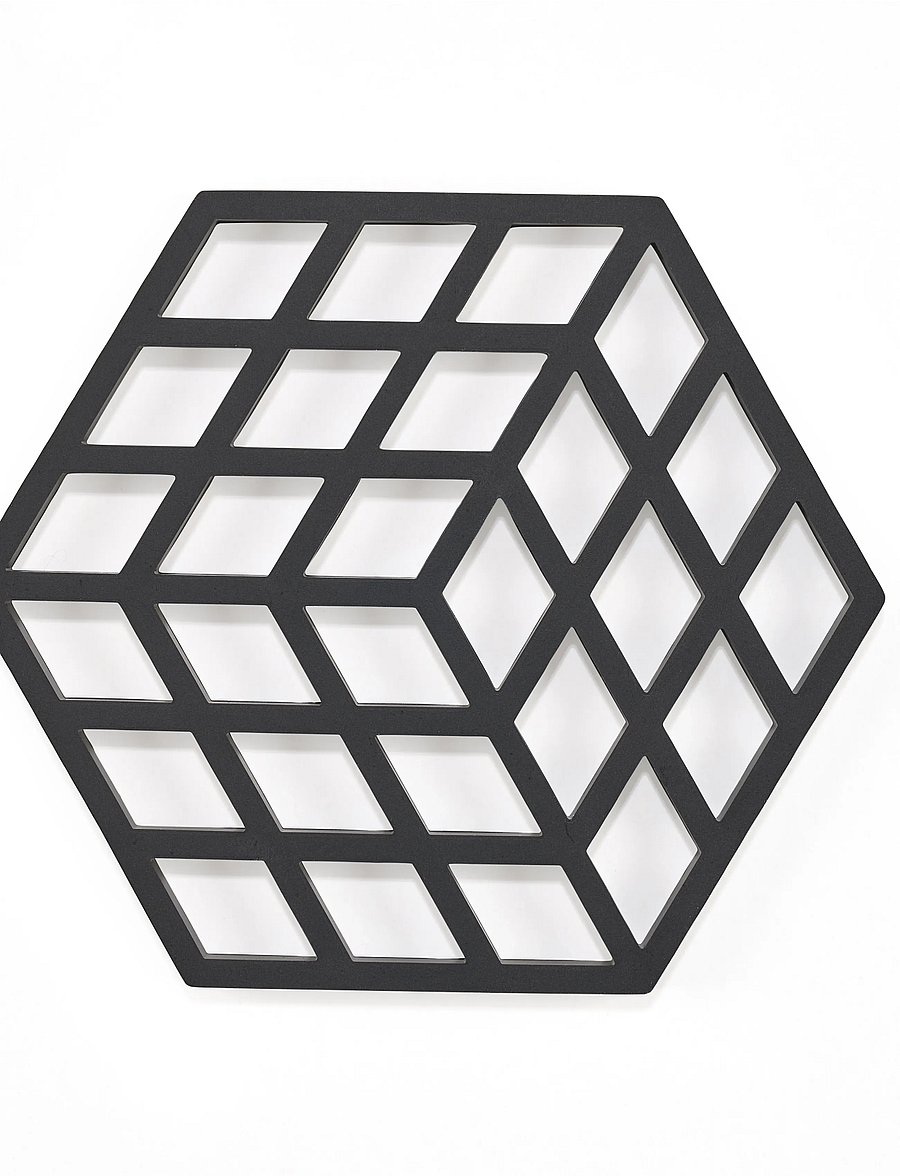 Zone Denmark - Trivet Cube - topfuntersetzer - black - 1