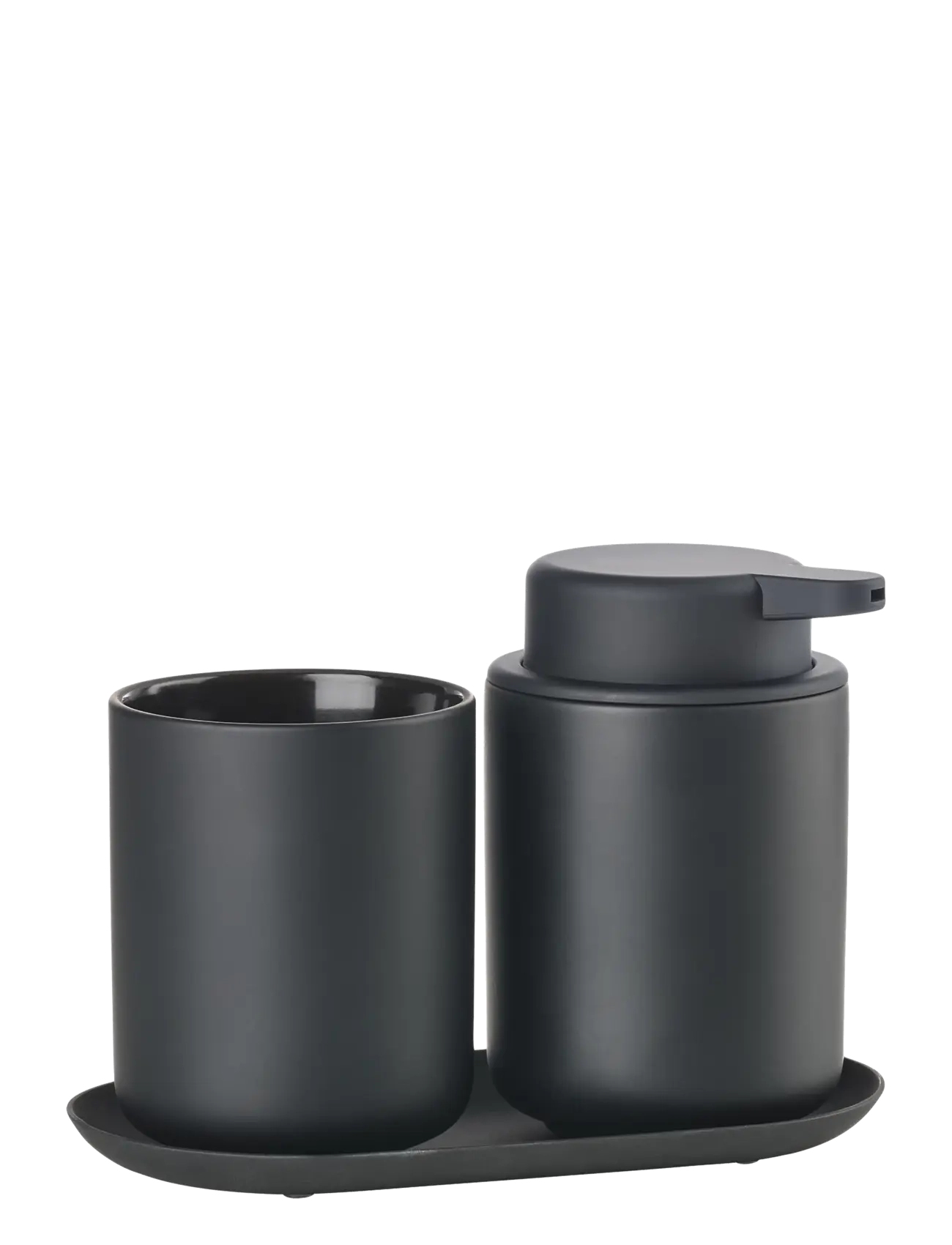 Zone Denmark Bathroom set Ume 3 parts - Zahnbürstenhalter - BLACK / black