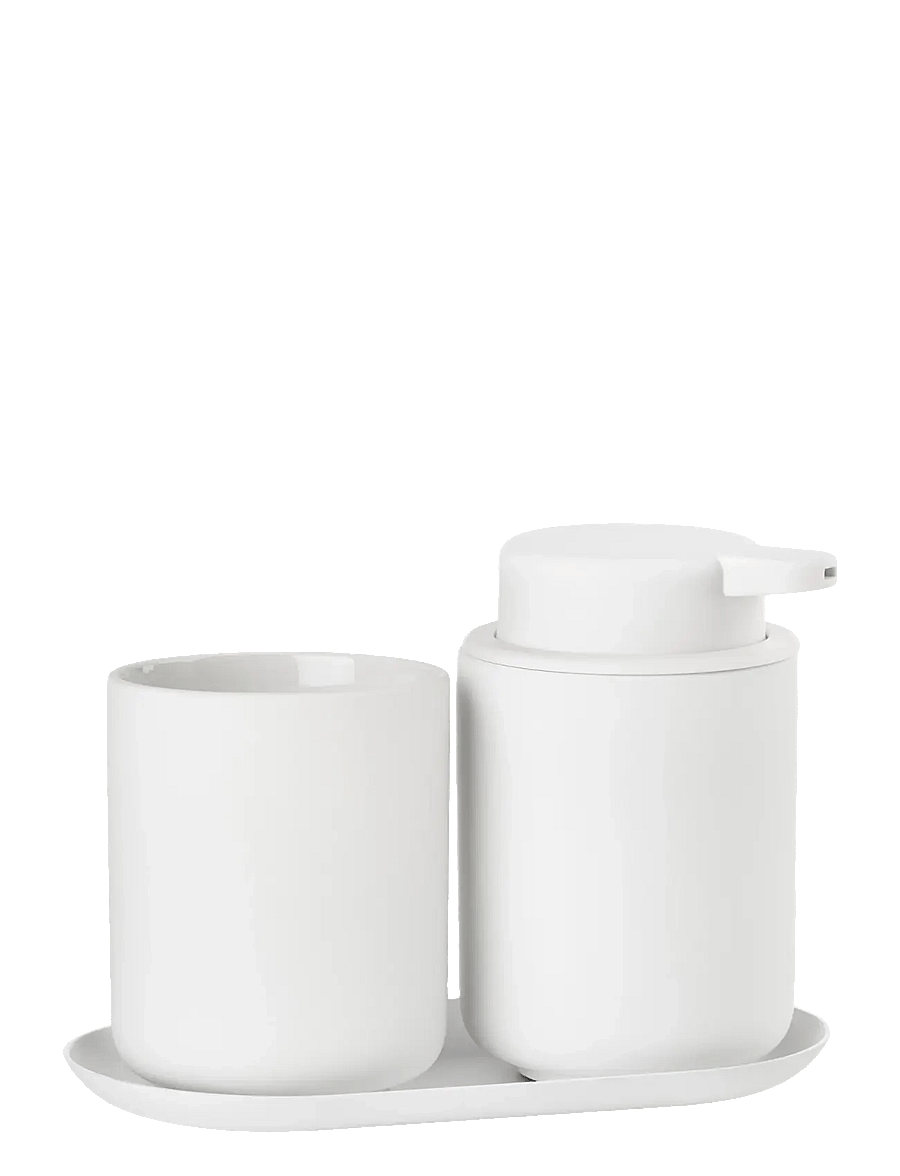 Zone Denmark - Bathroom set Ume 3 parts - zahnbürstenhalter - white - 1