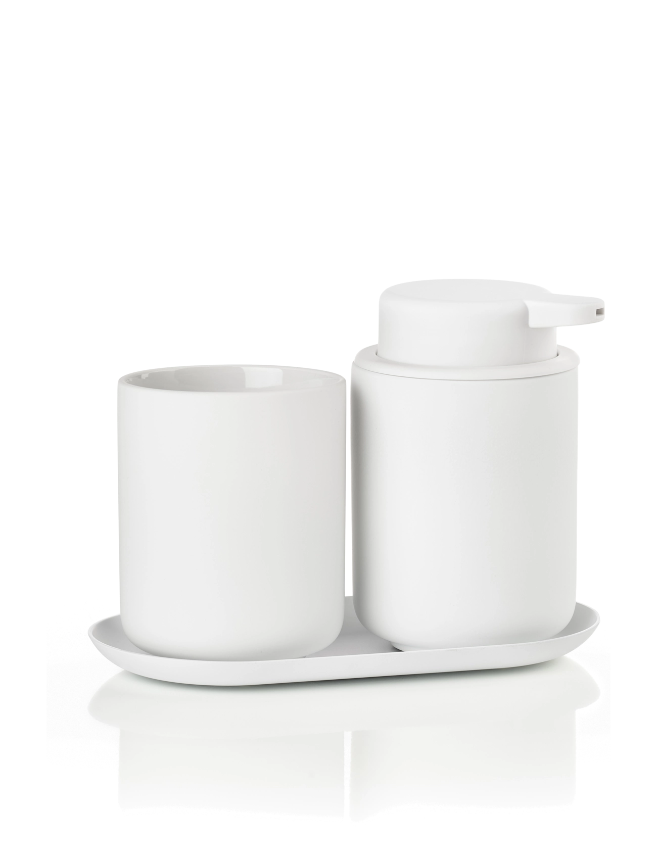 Zone Denmark - Bathroom set Ume 3 parts - zahnbürstenhalter - white - 2