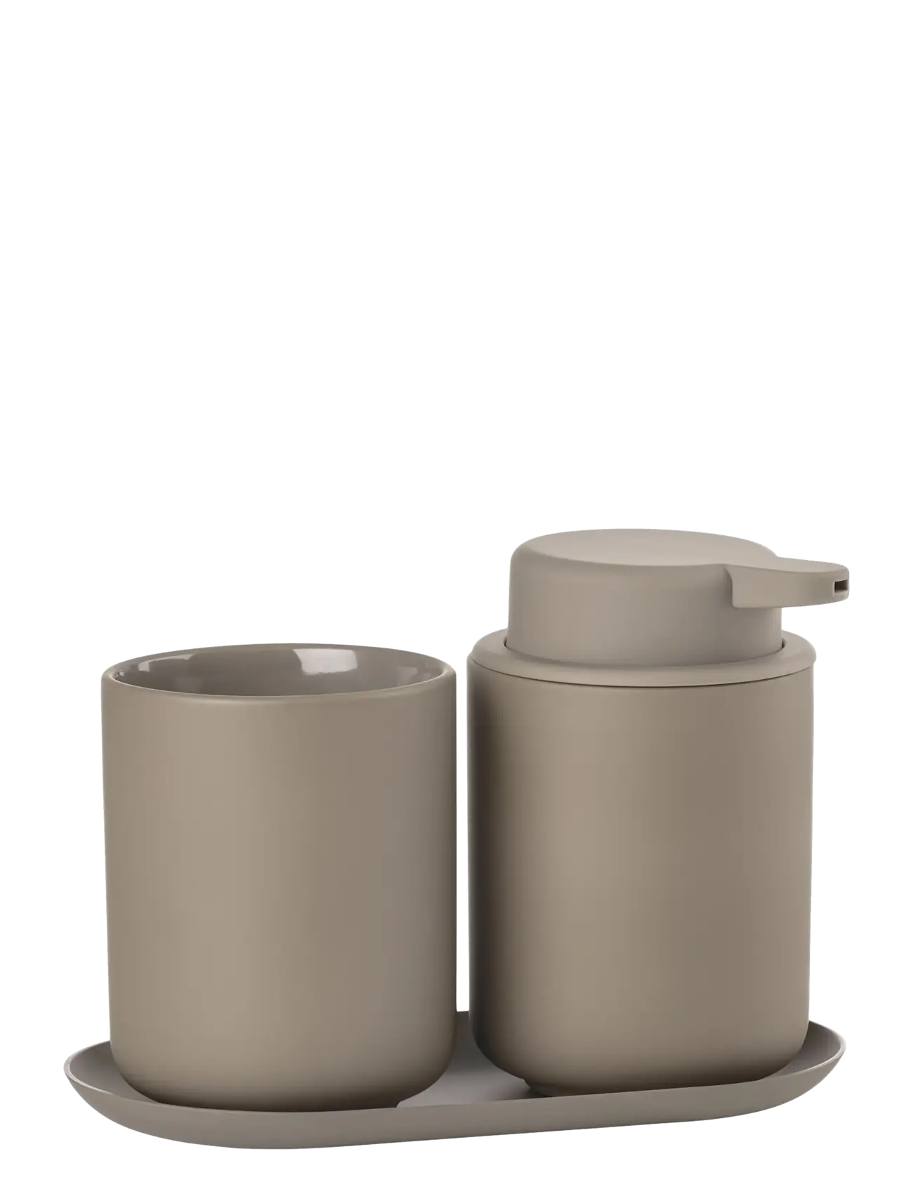 Zone Denmark Bathroom set Ume 3 parts - Zahnbürstenhalter - BROWN / brown
