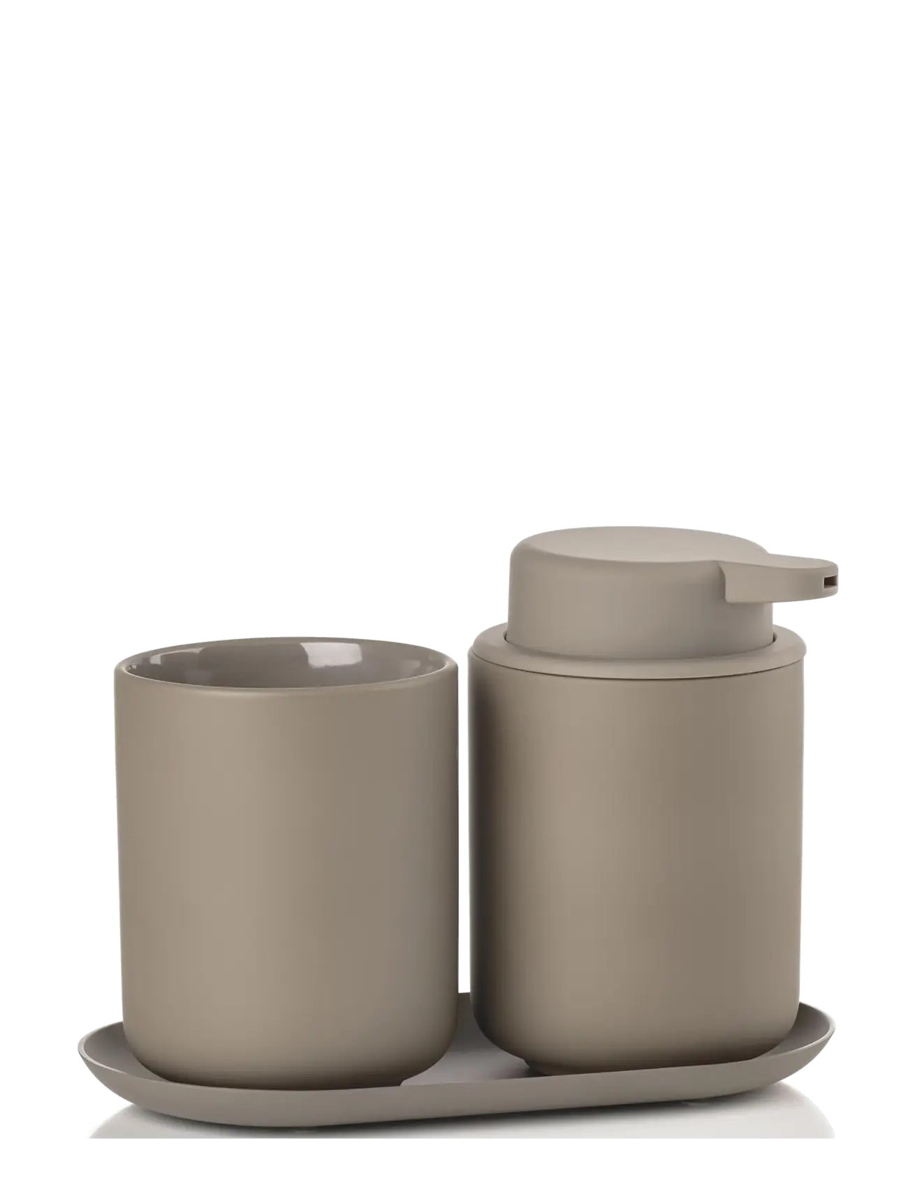 Zone Denmark - Bathroom set Ume 3 parts - zahnbürstenhalter - brown - 2
