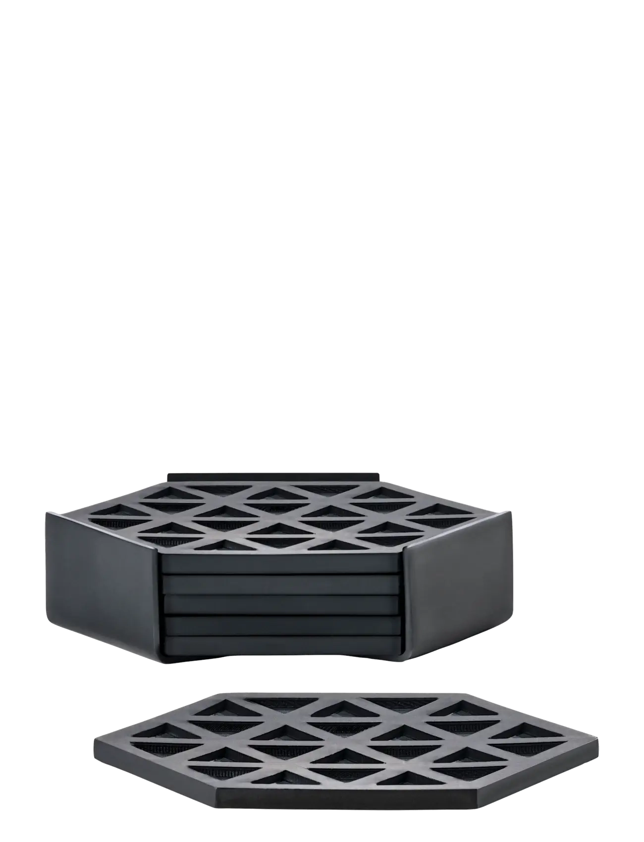 Zone Denmark - Coasters Triangles 6 pcs - tassialused - black - 2