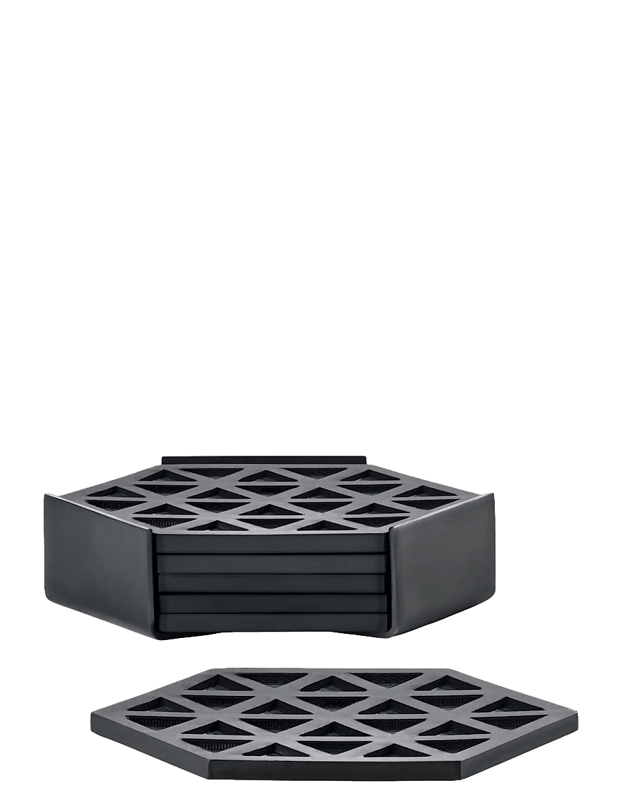Zone Denmark - Coasters Triangles 6 pcs - tassialused - black - 2