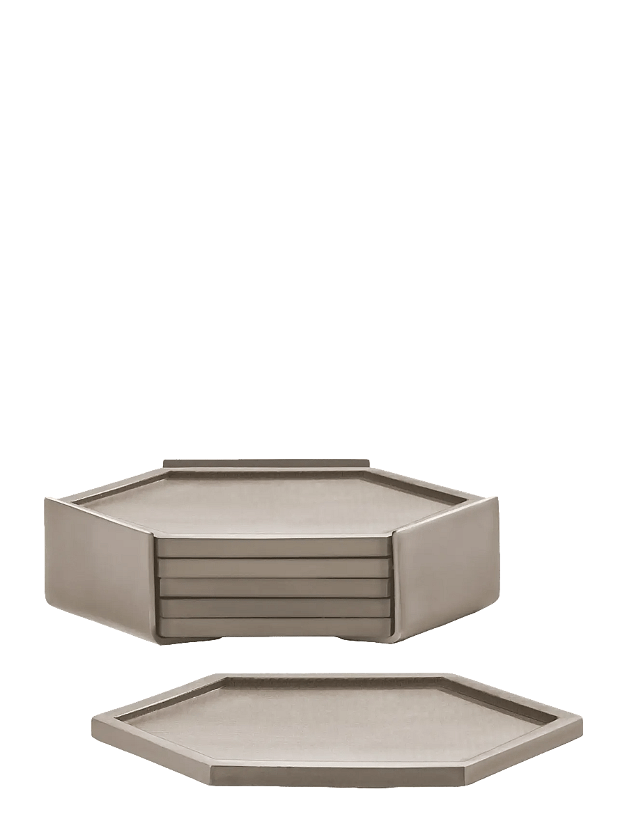 Zone Denmark - Coasters Bold 6 pcs - glasuntersetzer - brown - 1